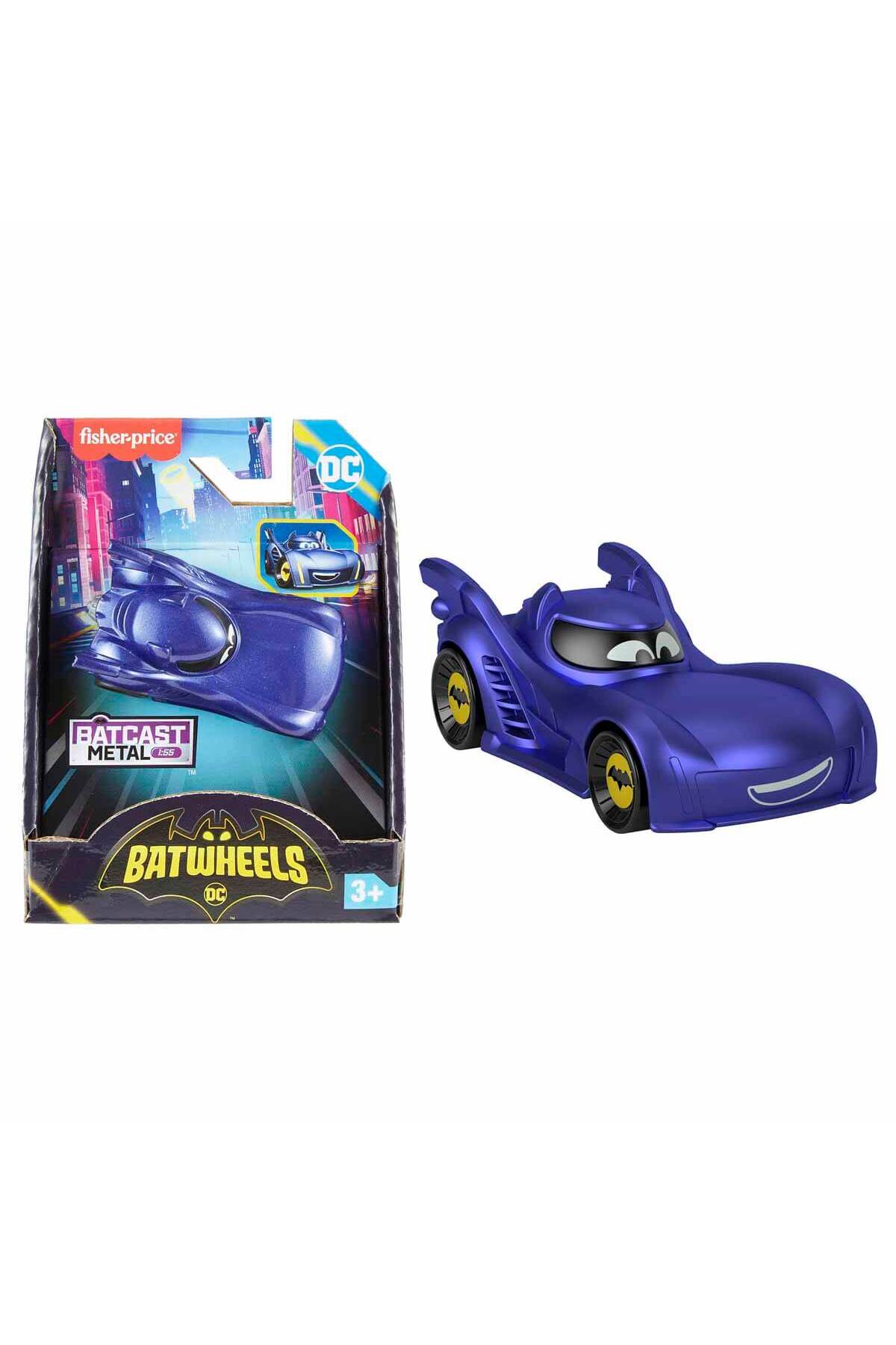 Fisher-Price DC Batwheels – Vehículo De Lanzamiento Bam The Batmobile A Escala 155 Con Accesorio De Choque Para Mayores De 3 Anos