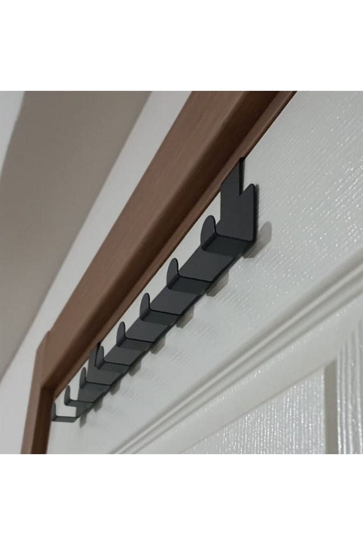 Metal Siyah Amerikan Kapı Arkası Askılık Organizer Askılık Ve Mutfak Banyo Kapı Arkası Askılık Mt60s
