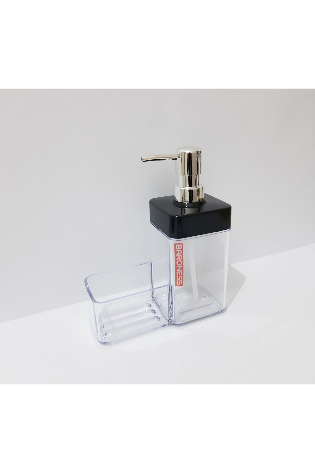 renkli çiçekler-Dozator de săpun lichid transparent cu bol de burete de 500 ml 1