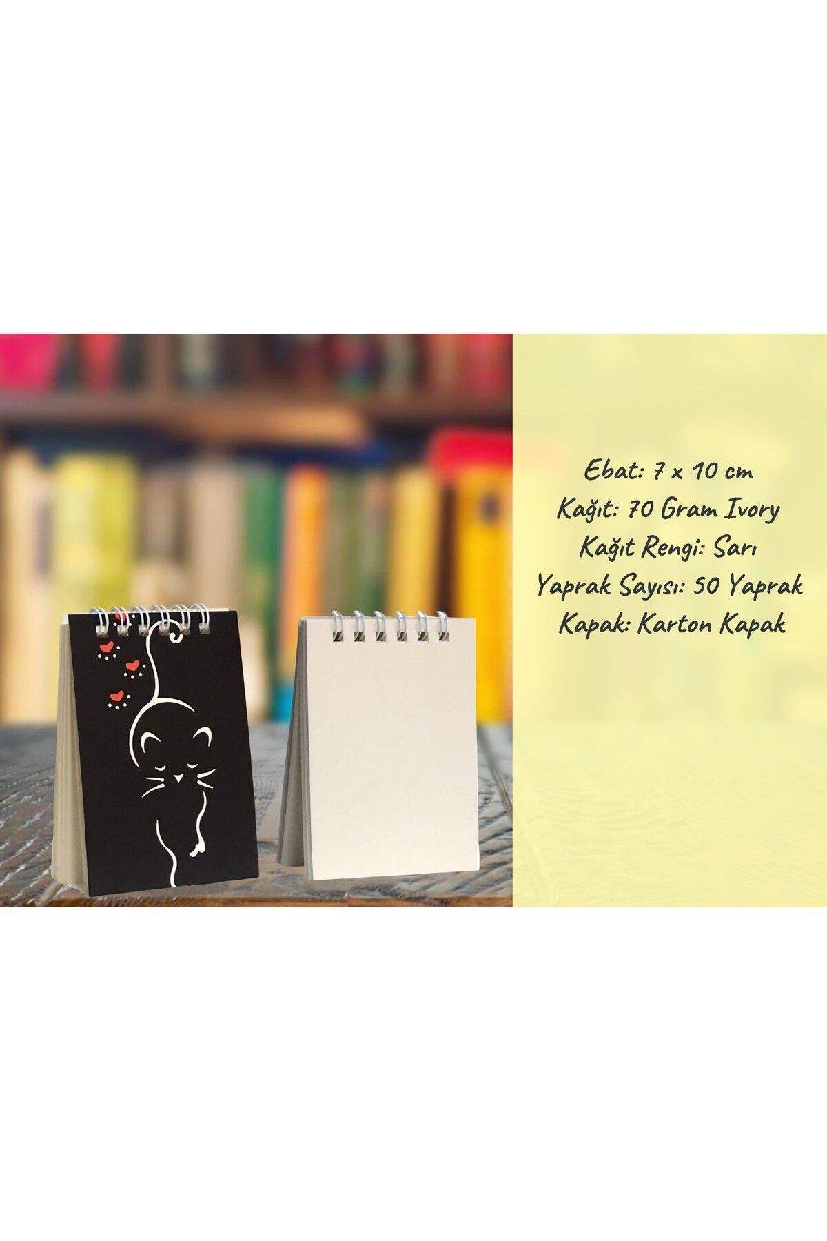 Pagos Yayınları-Mini Notebook A7/50 Sheets/Carton Cover/70 grConcept Notebook 4