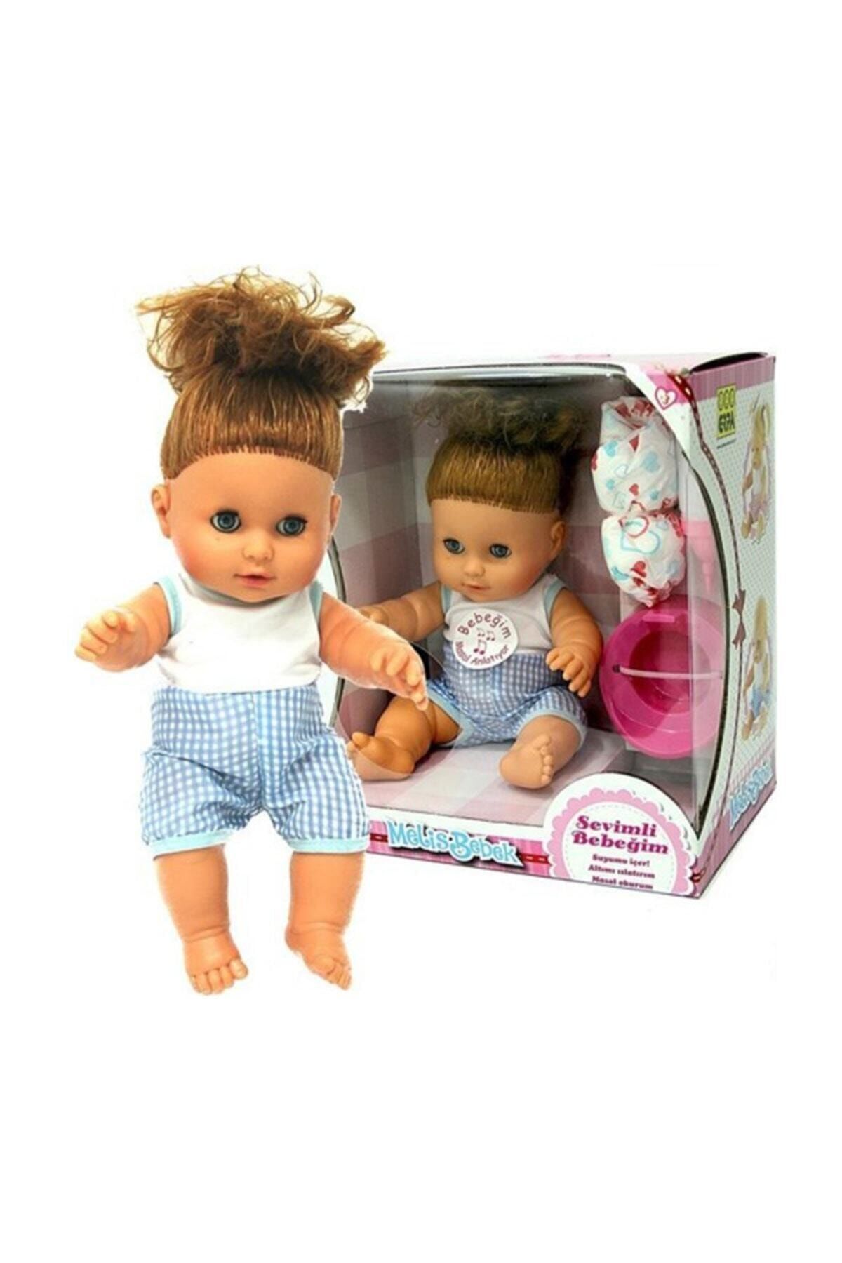 Melis Altını Islatan Masal Anlatan Aksesuarlı Et Bebek 35 cm - 3
