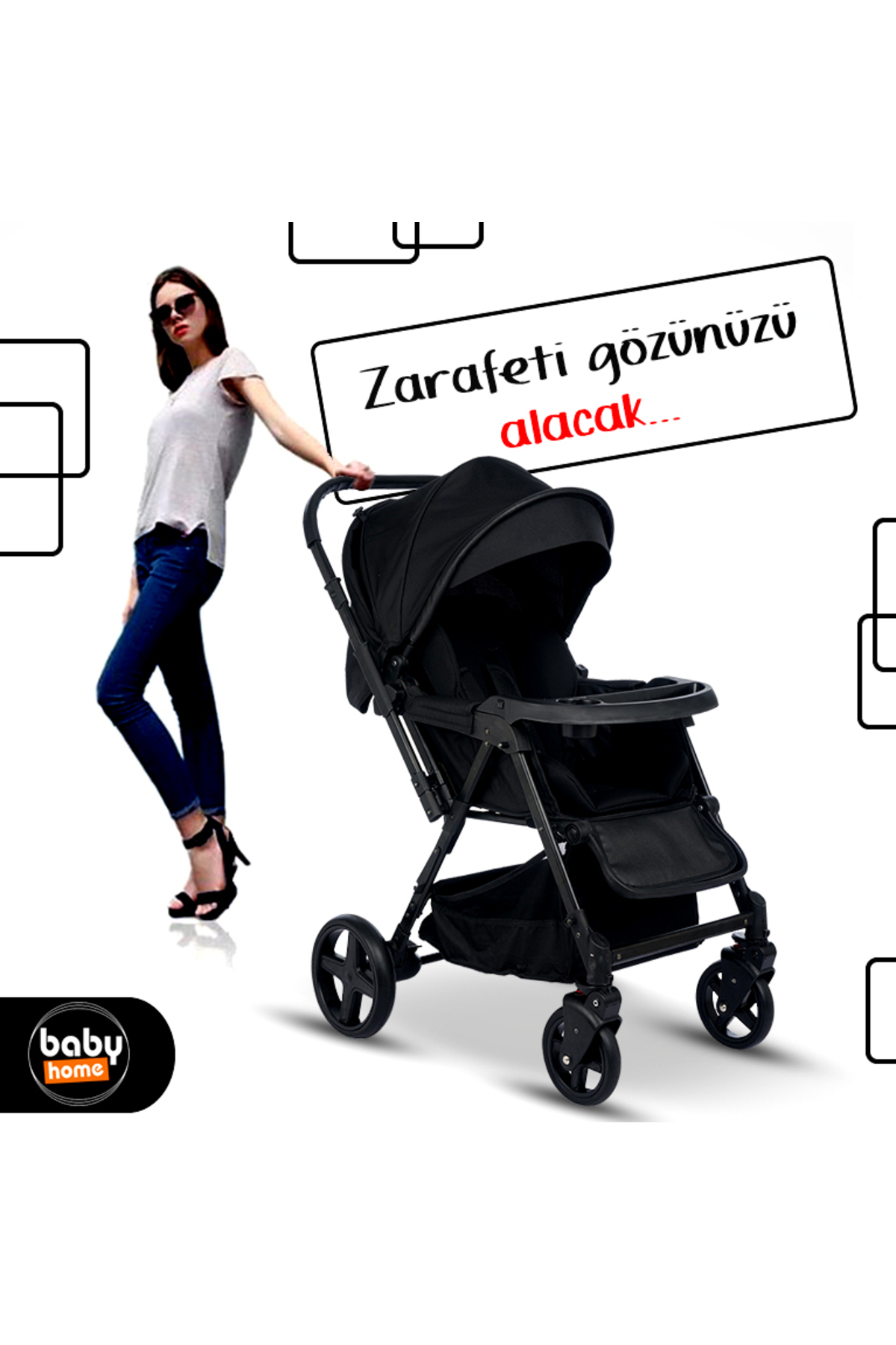 Baby Home 810 Xti Çift Yönlü Bebek Arabası fotoğrafı 6 (önizleme)