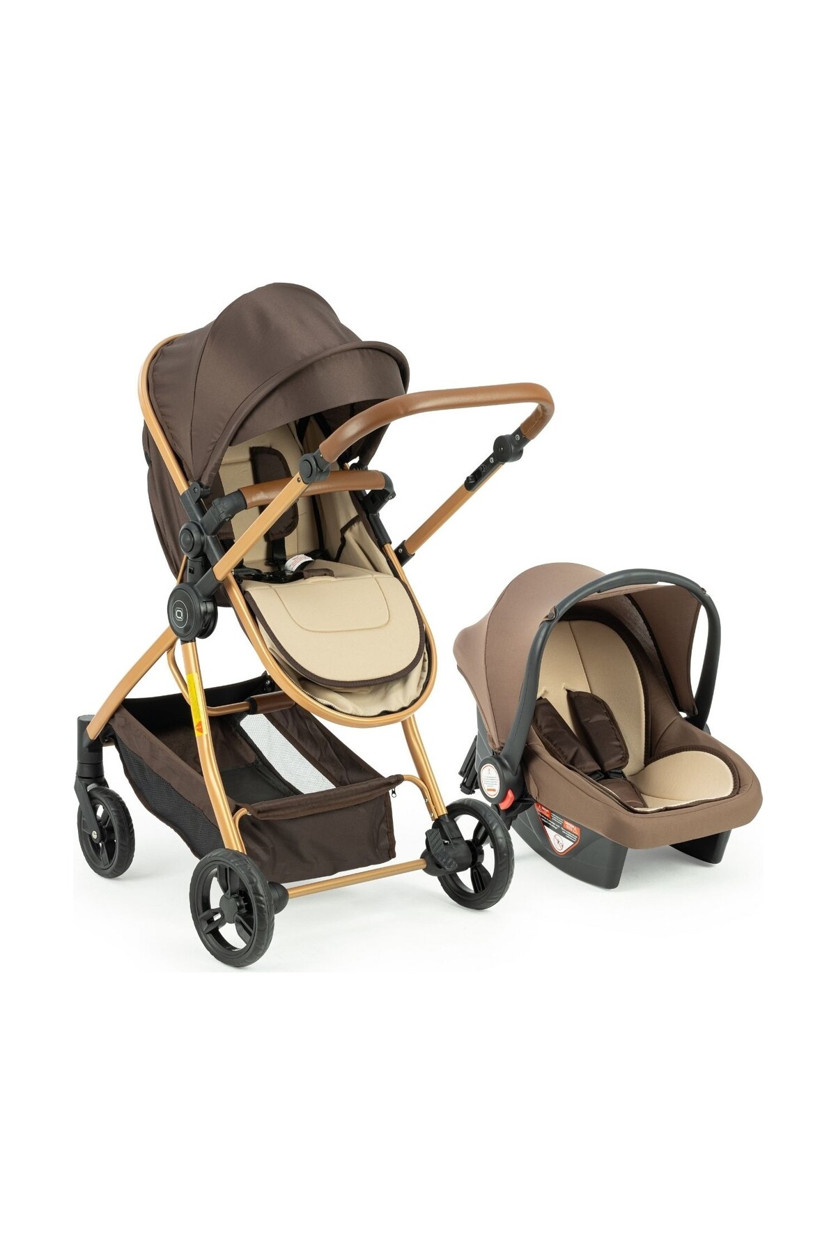 QUARD Promax Travel Sistem Bebek Arabası Gold-Antrasit