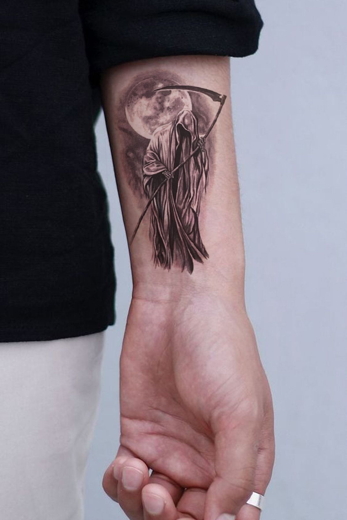 BiWini Azrail Ölüm Meleği Tattoo Geçici Dövme