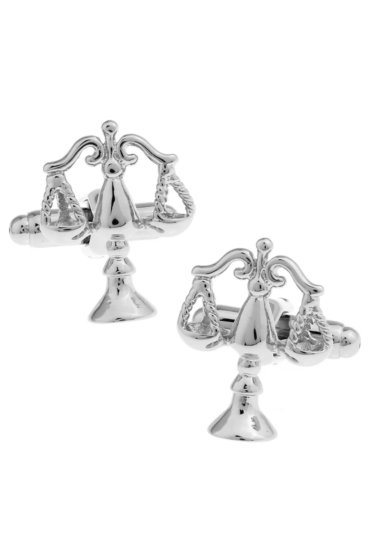 CRYSTAL KIDS Yılbaşı Hediyesi Erkek Terazi Şeklinde Kol Düğmesi Erkek Hediyelik Kol Düğmesi