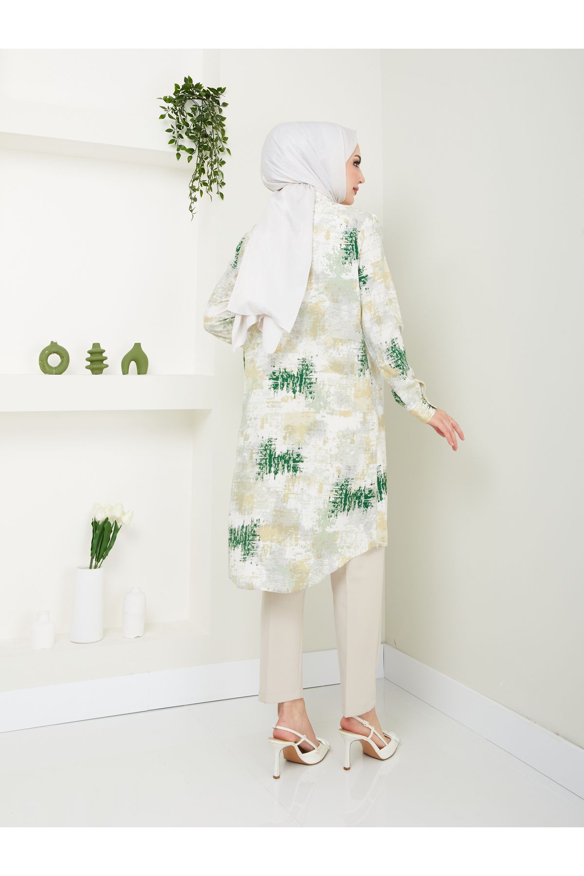 Kirazgym-Viscose Patterned Tunic - Color Detailed 5