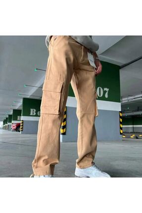 No221B KARGO CEPLİ BAGGY KOT PANTOLON