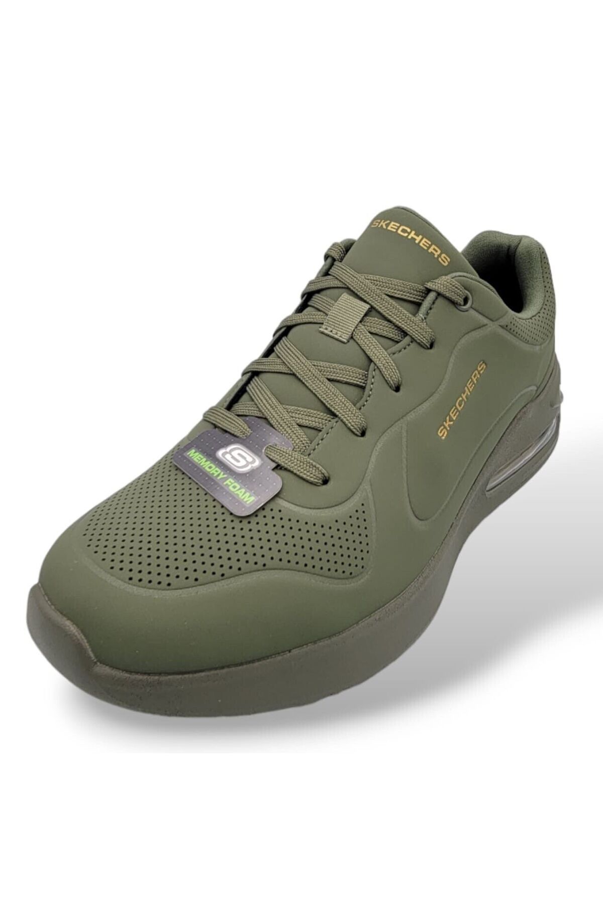 SKECHERS-8790183-OLV Solitair Rubble - Men's Green Sneakers 8