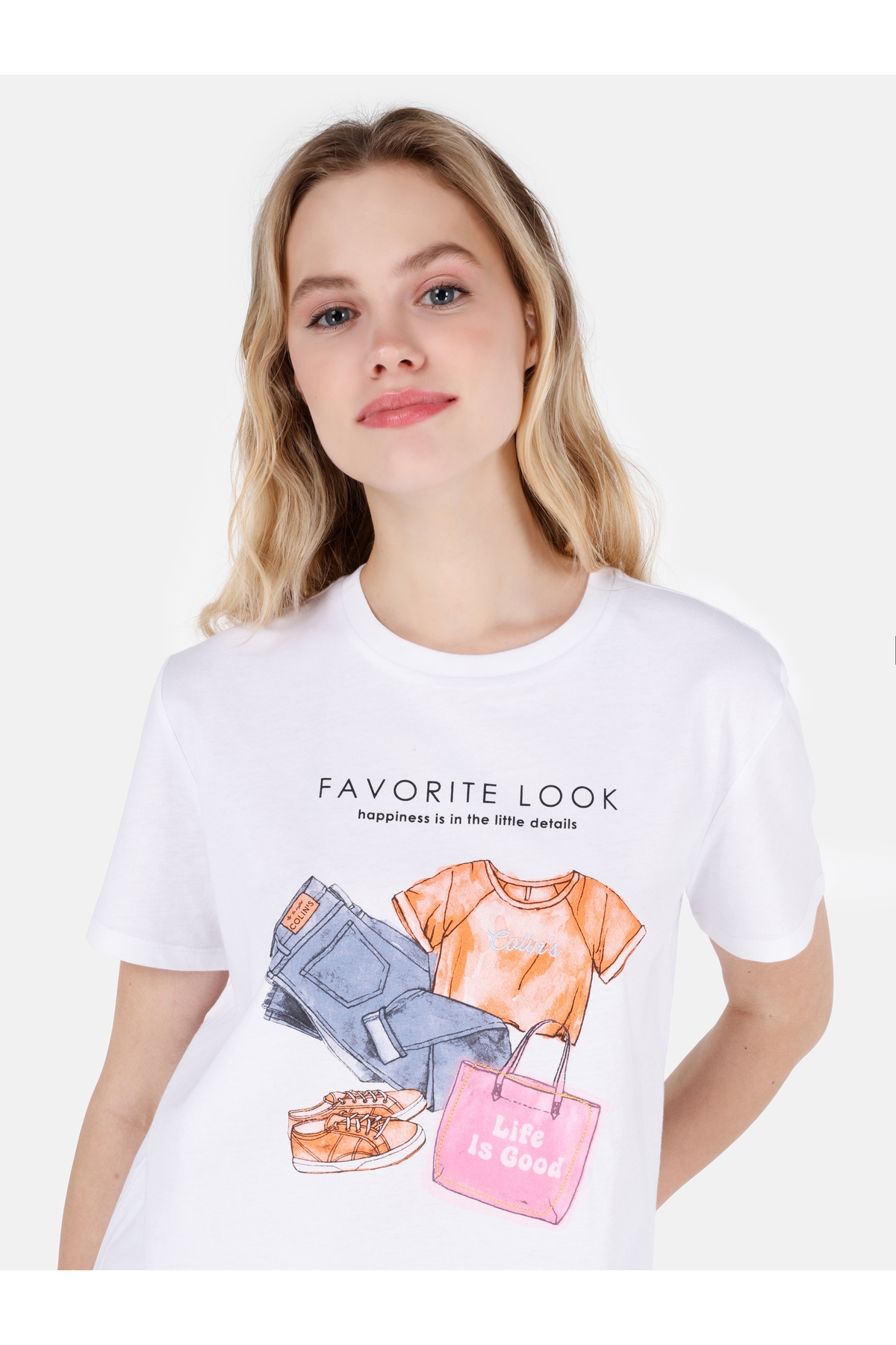 تی شرت زنانه کولینز | .CL1069108_Q1.V2_WHT Colin’s - Image 4