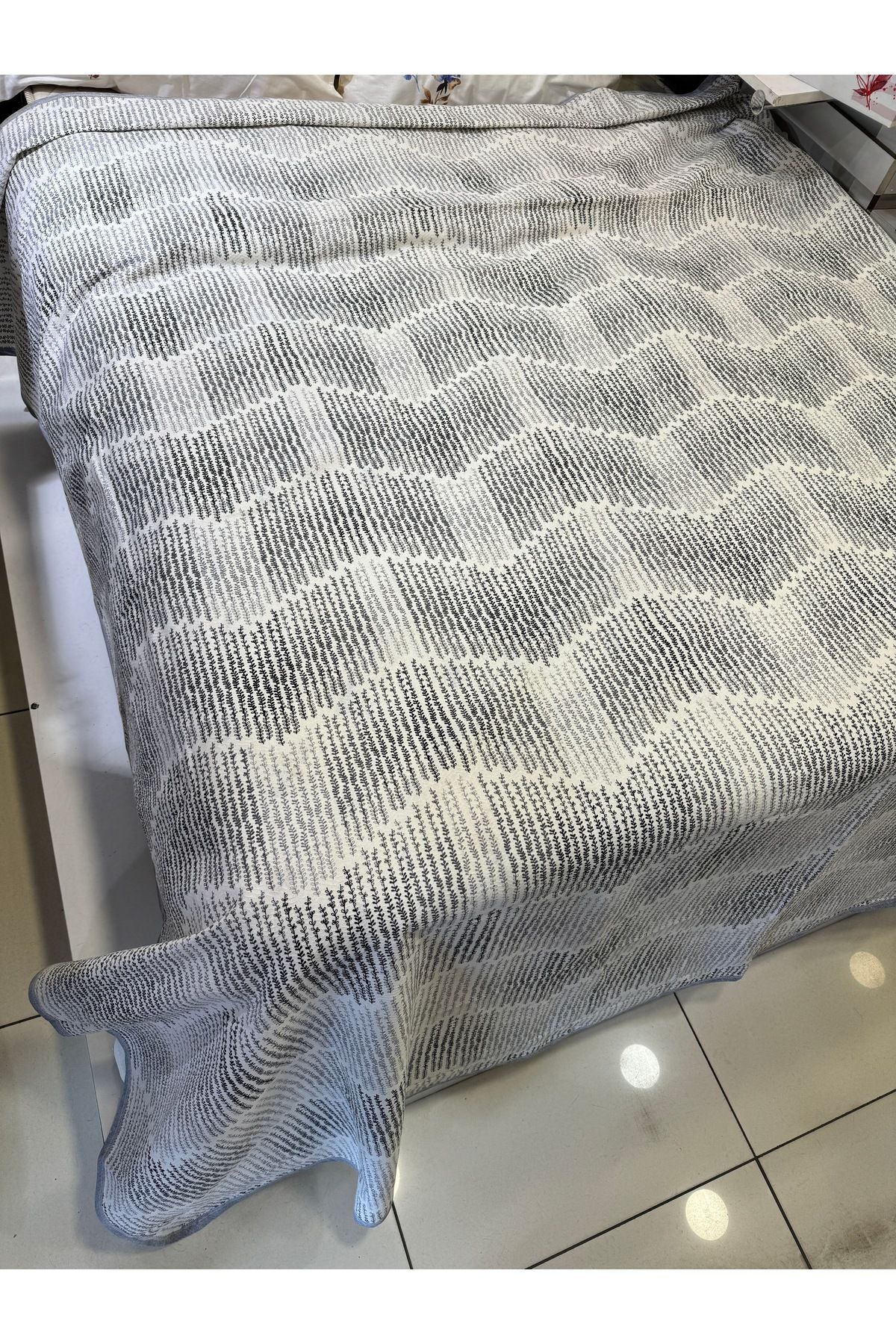 ŞENER HOME-Gray Delta Pattern 150x240 Cm.Single Single Pike 4