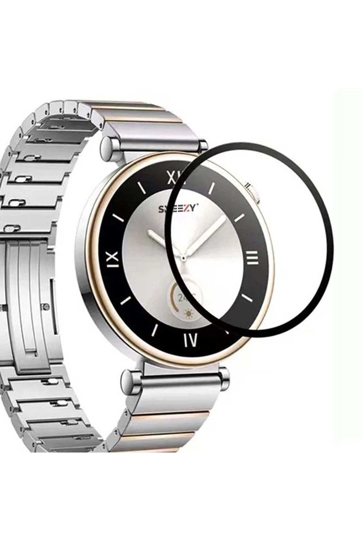 Sneezy Huawei Watch Gt4 41mm Ile Uyumlu Uygulaması Kolay 0.5 Mm Polymer Temperli Nano Ekran Koruyucu