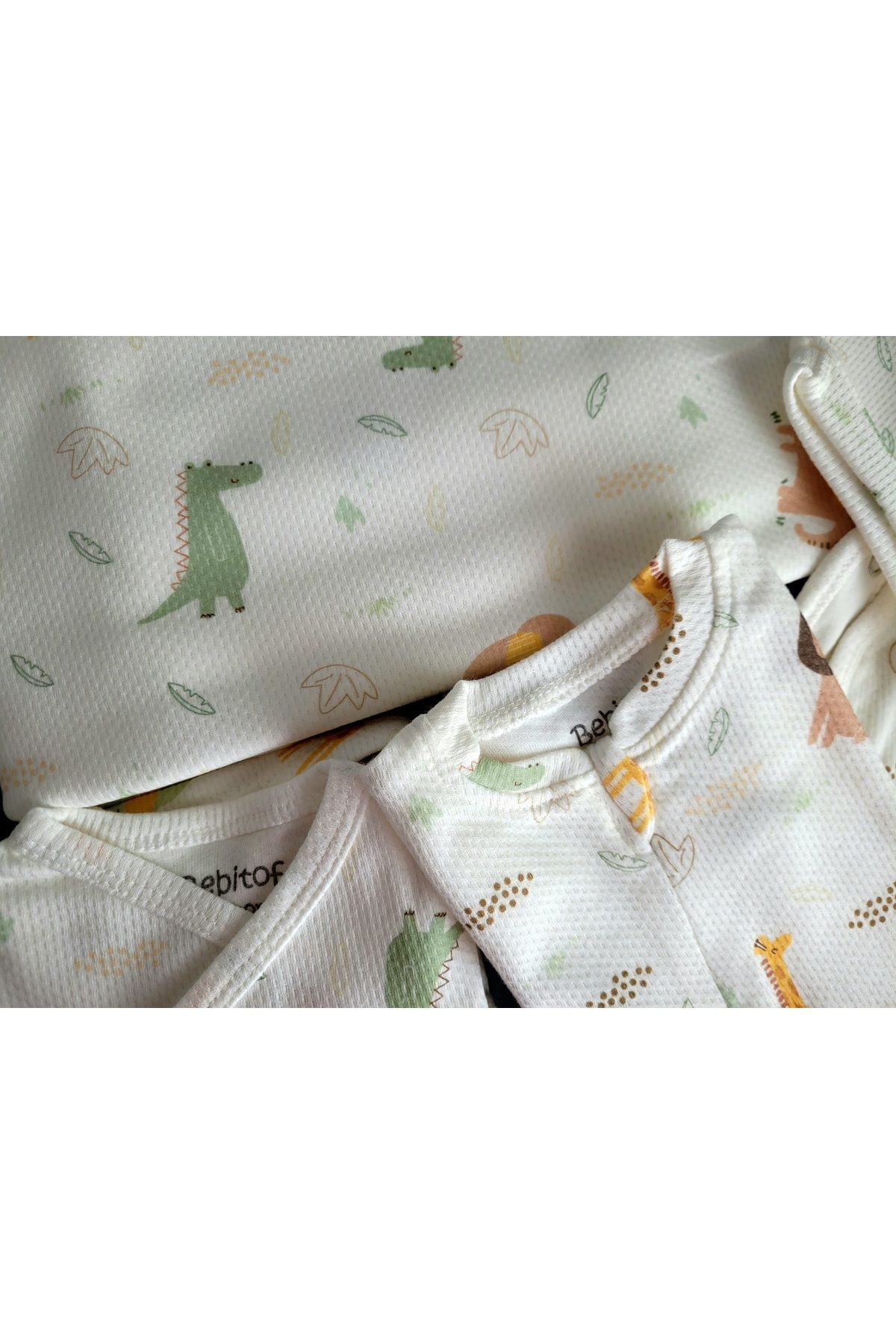 Bebitof Incibaby 10'lu Erkek Bebek Hastane Çıkışı Zürafa Desenli fotoğrafı 7 (önizleme)