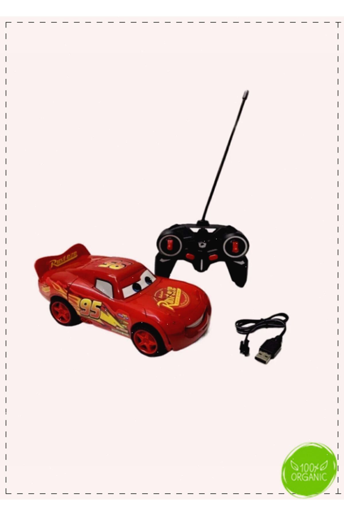 OMZ Cars Şimşek Mcqueen Uzaktan Kumandalı Robota Dönüşen Şarjlı Araba Erkek Cocuk Egitici Oyuncaklar fotoğrafı 5 (önizleme)