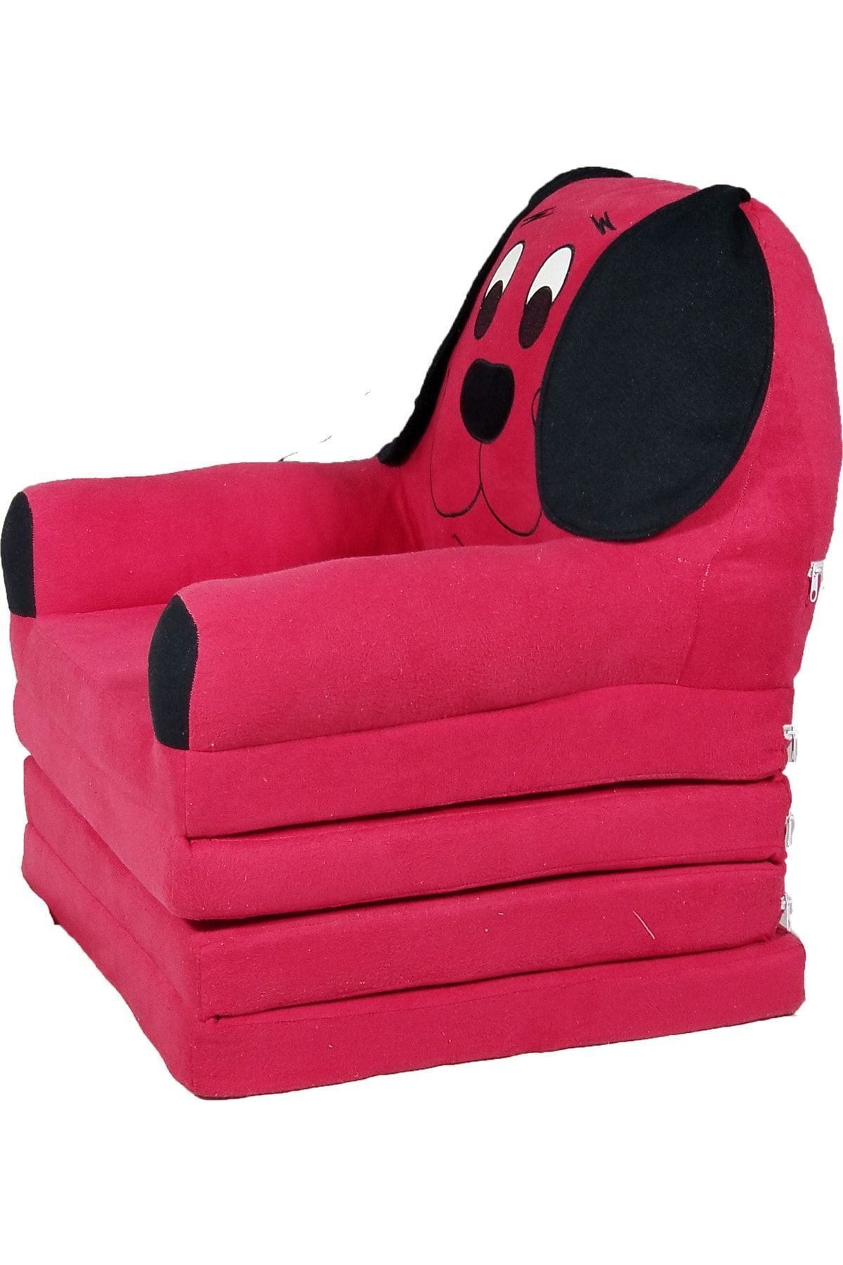 Genel Markalar Minderli Katlanabilir Bebek-çocuk Koltuğu Sandalye Portatif Yatak Puf Sofa Kumaş Köpek Figürlü