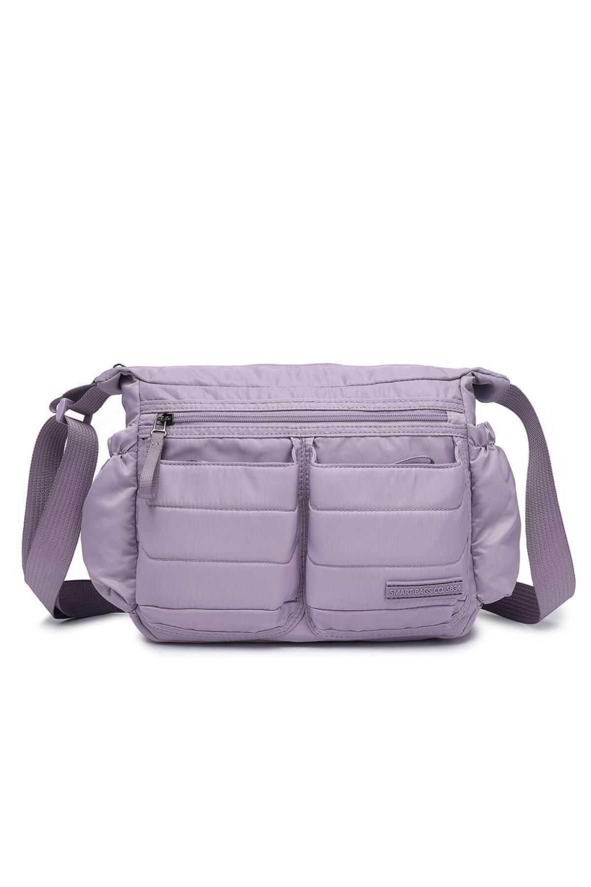Smart Bags Yumuşak Kumaş Askılı Postacı Kadın Çantası - Lila