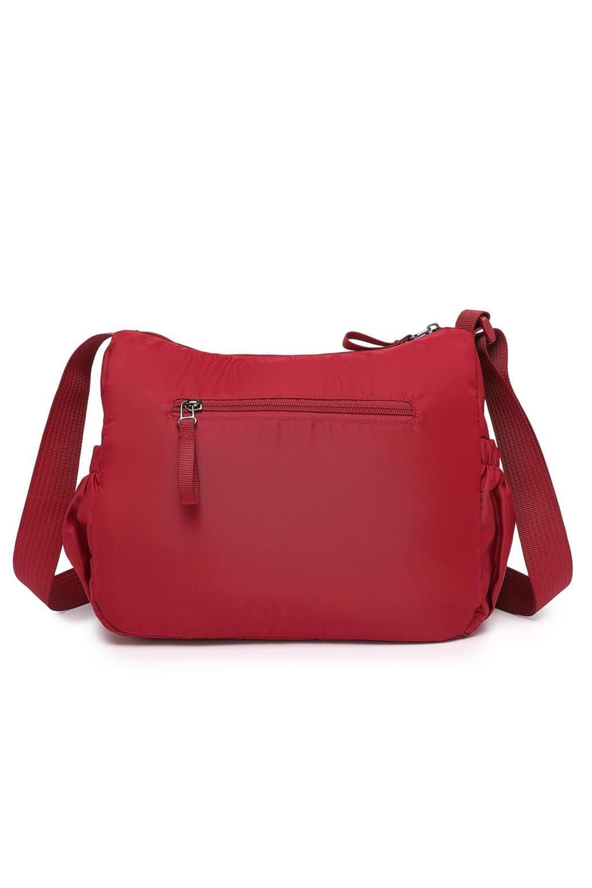 Smart Bags Yumuşak Kumaş Askılı Postacı Kadın Çantası - Vişne