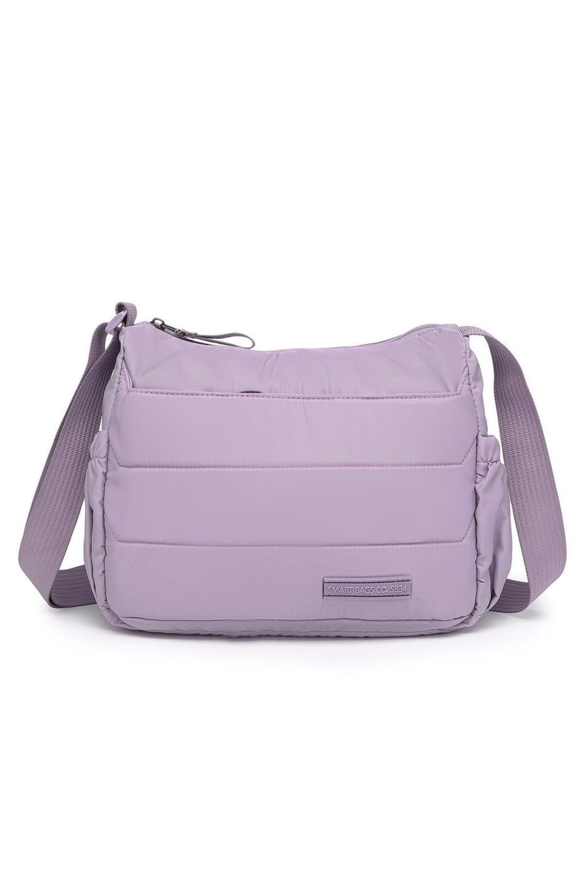 Smart Bags Yumuşak Kumaş Askılı Postacı Kadın Çantası - Lila
