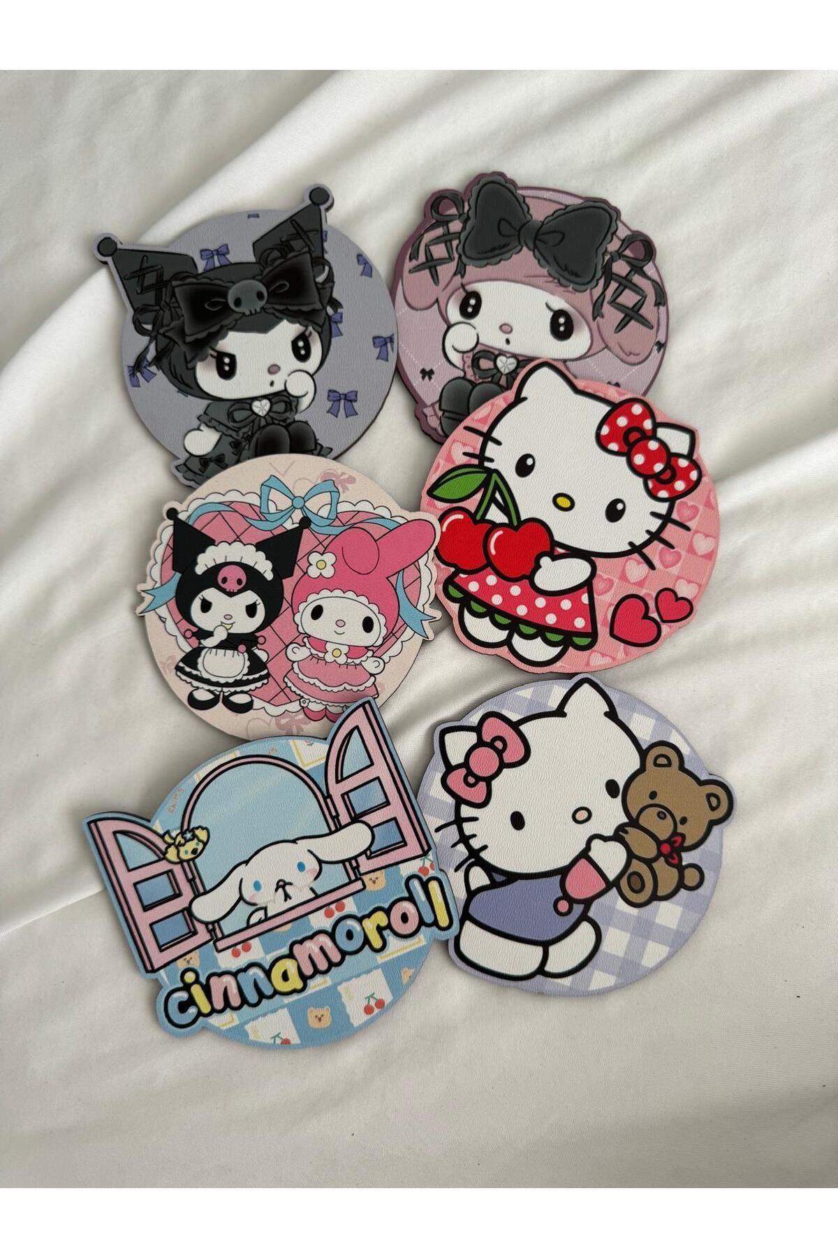 Planet Butik-Kitty Bear Patterned Glass Waste 3