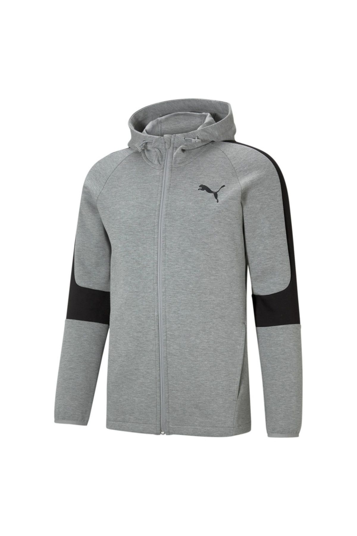 Puma-Mikina Erkek Koyu Gri 585812-07 Evostrıpe Core Fz Hoodie 1