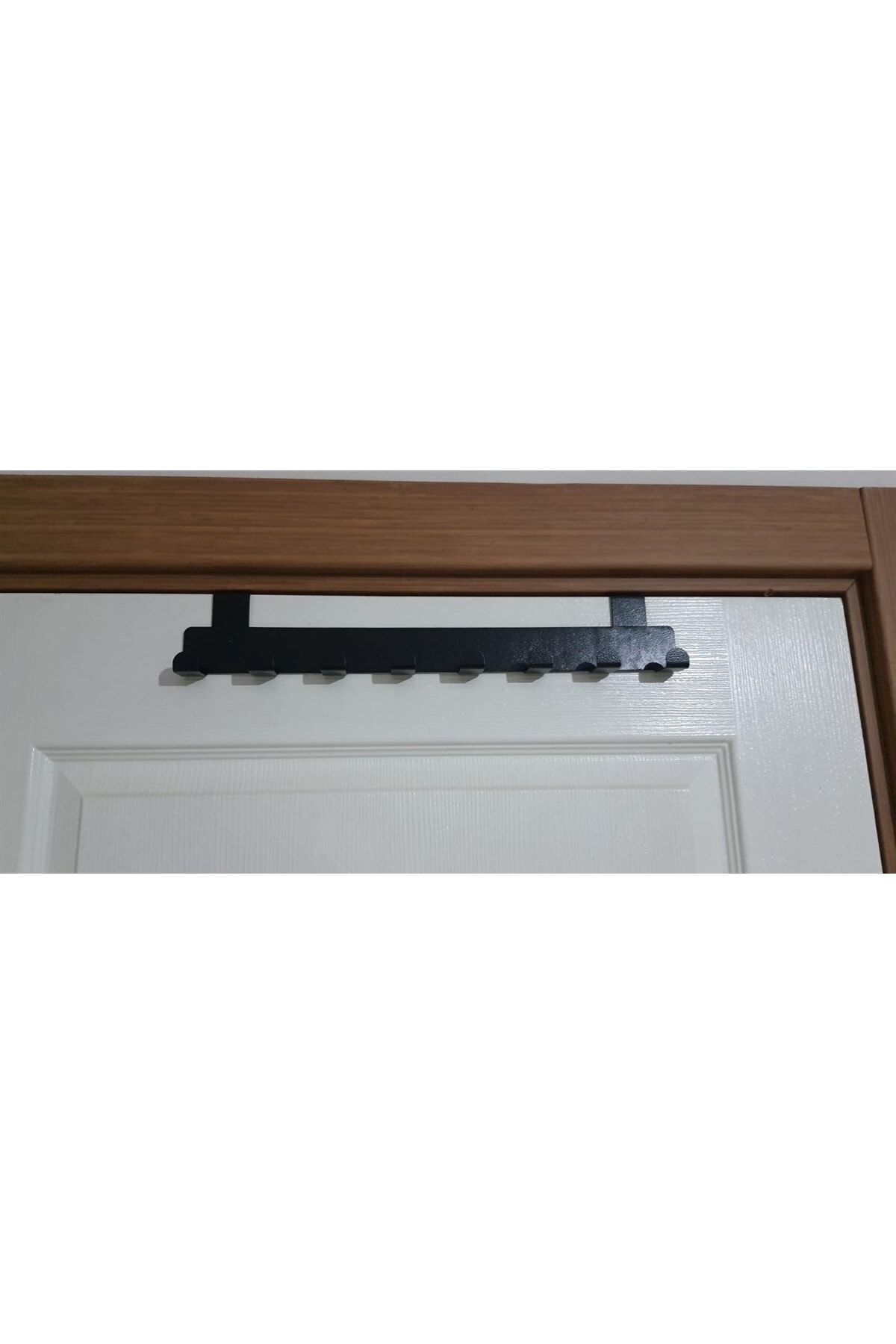 Metal Siyah Amerikan Kapı Arkası Askılık Organizer Askılık Ve Mutfak Banyo Kapı Arkası Askılık Mt60s