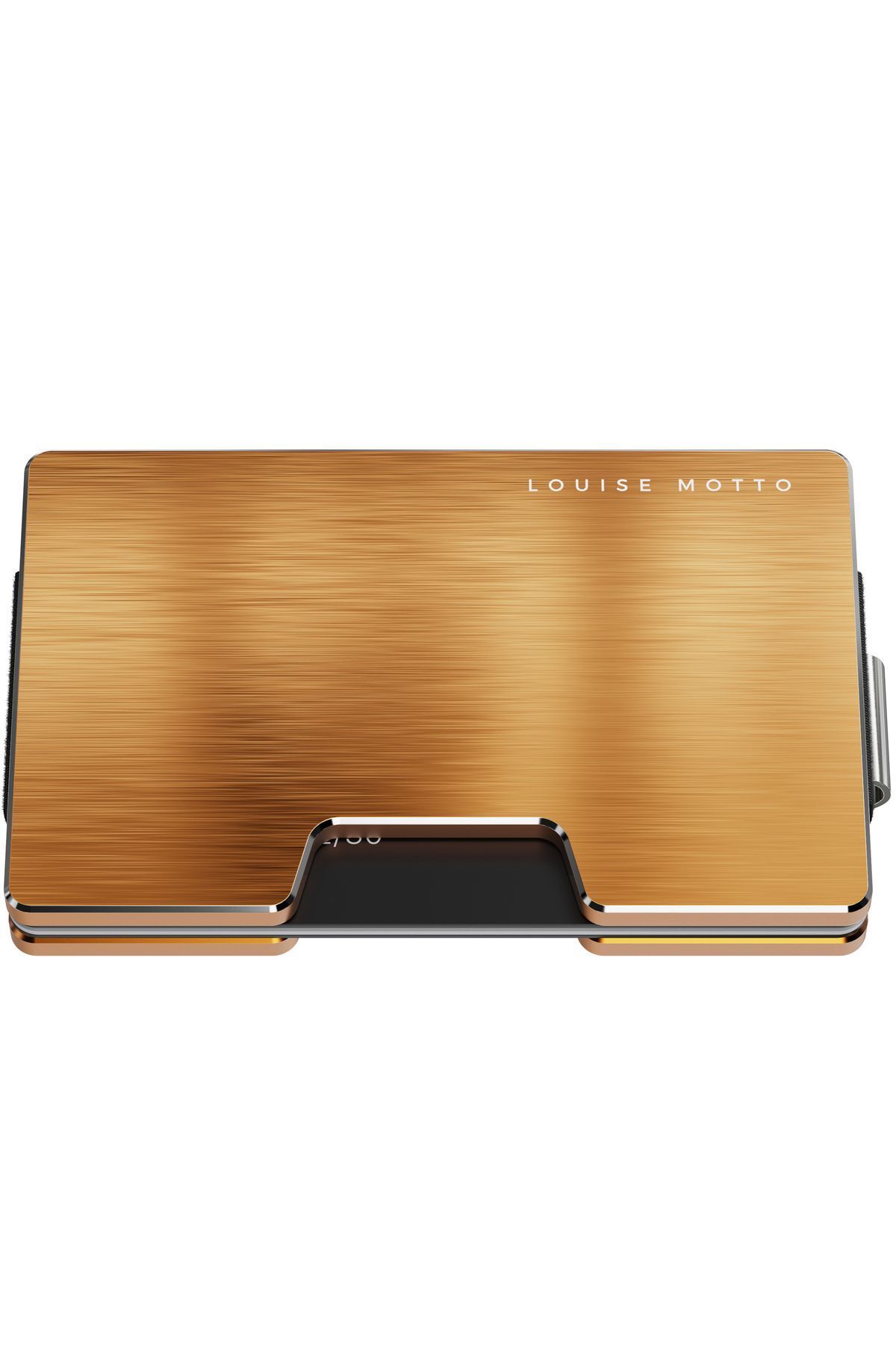 کیف پول و جاکارتی فلزی نسل جدید با قابلیت RFID - مدل Cardx Detroit (طلایی) Louise Motto