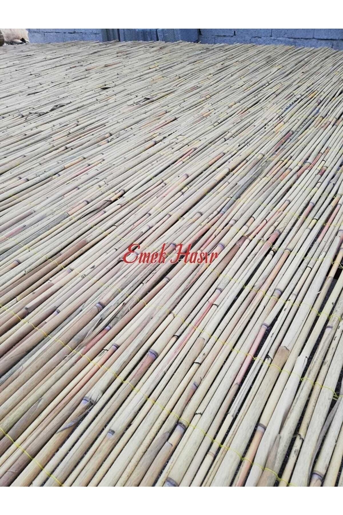 2 X5 Metre Bambu Kamış Hasır Bahçe Çiti Gölgelik Balkon Çiti 5