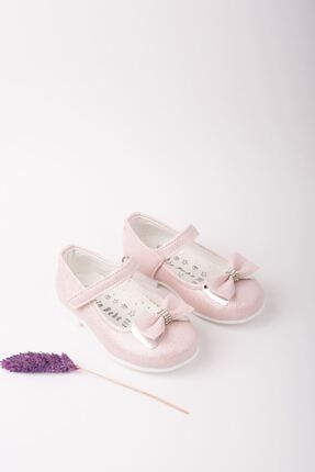 Kız Bebek Pembe Fiyonklu Ayakkabı ENG01