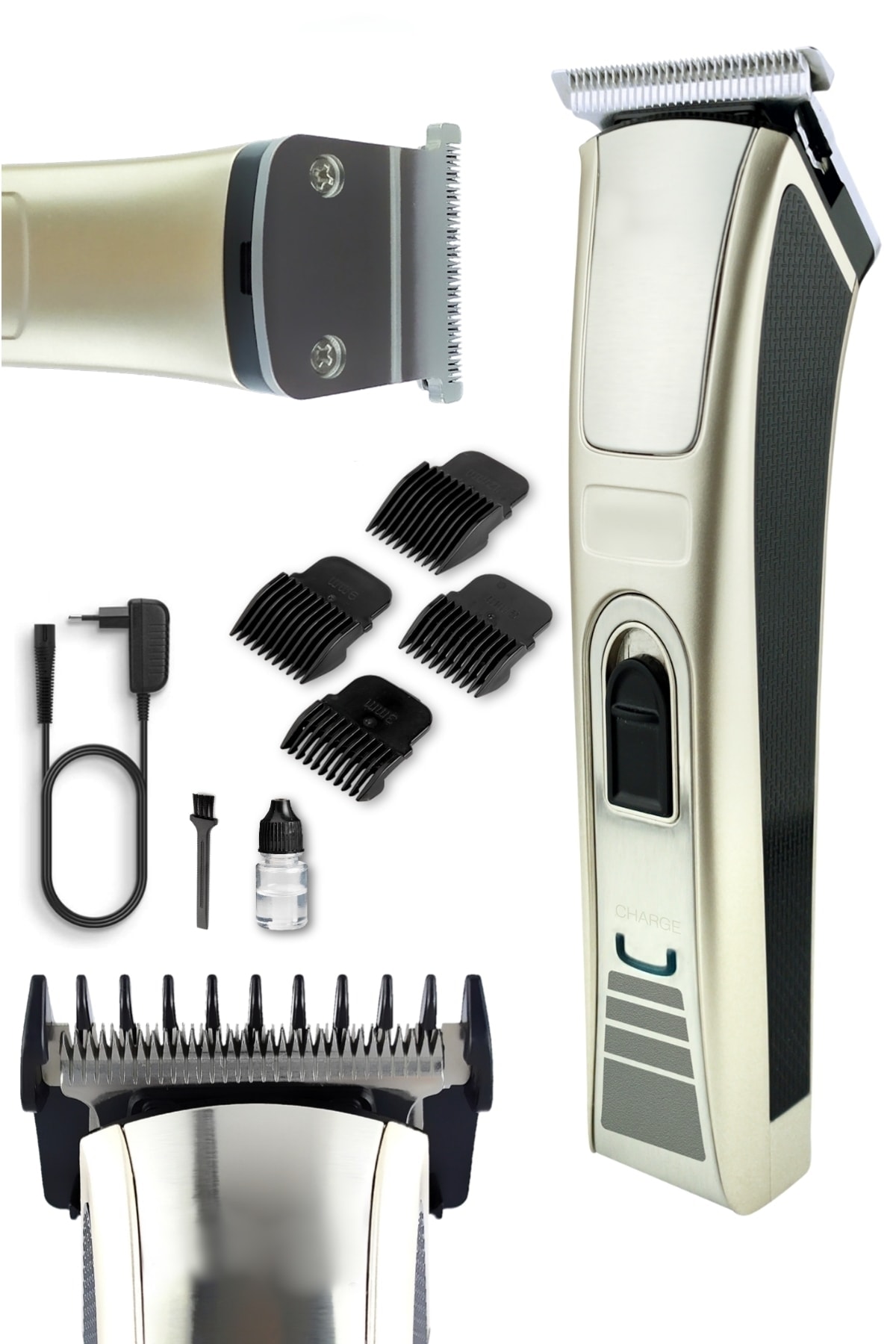 yopigo 128 Kuaför Tipi Şarjlı Saç Sakal Kesme Traş Tıraş Makinesi (LAZER EPİLASYON ÖNCESİ UYGUN BAY-BAYAN)