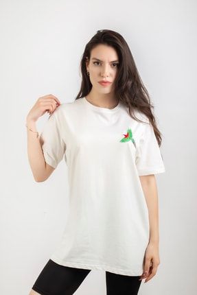 Kadın Ekru T-shirt 19910004