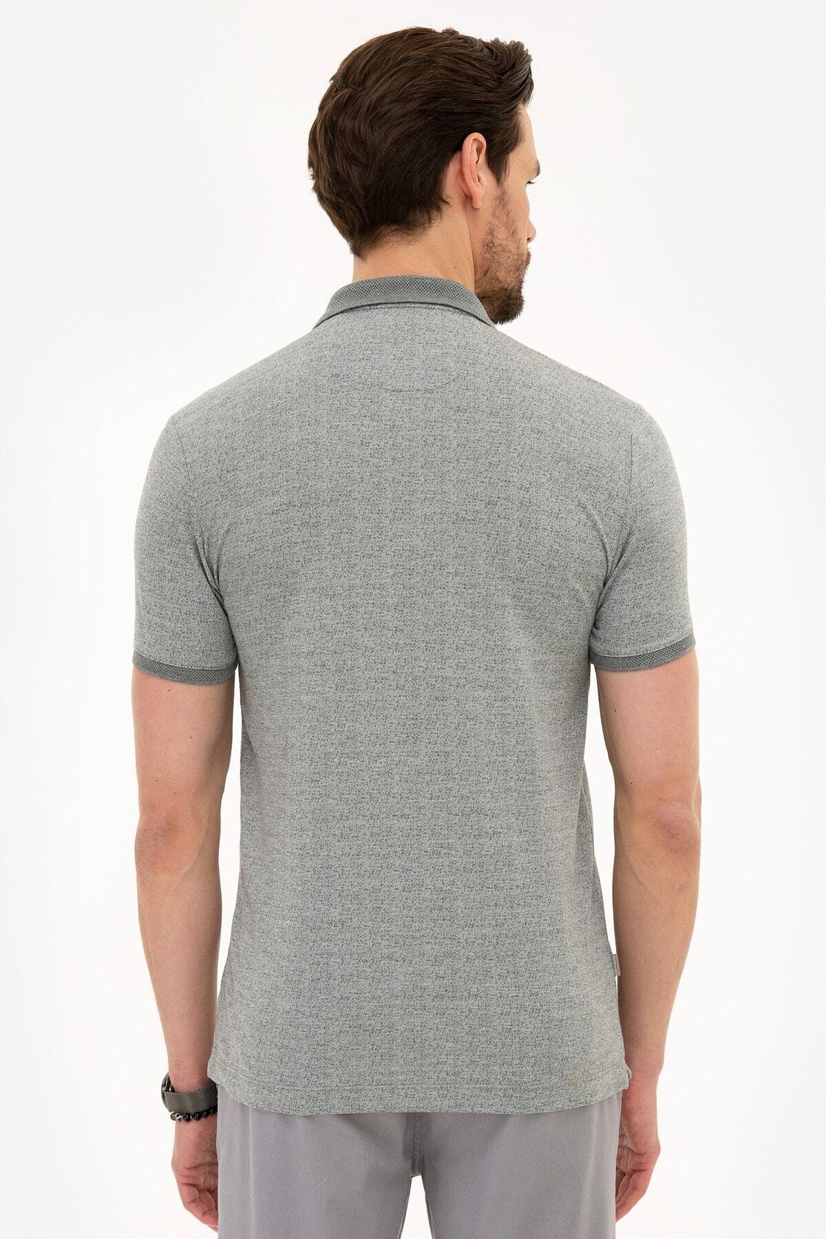 تیشرت مردانه خاکستری پیرکاردینPierre Cardin | G021SZ011.000.977205 اورجینال - تصویر 3