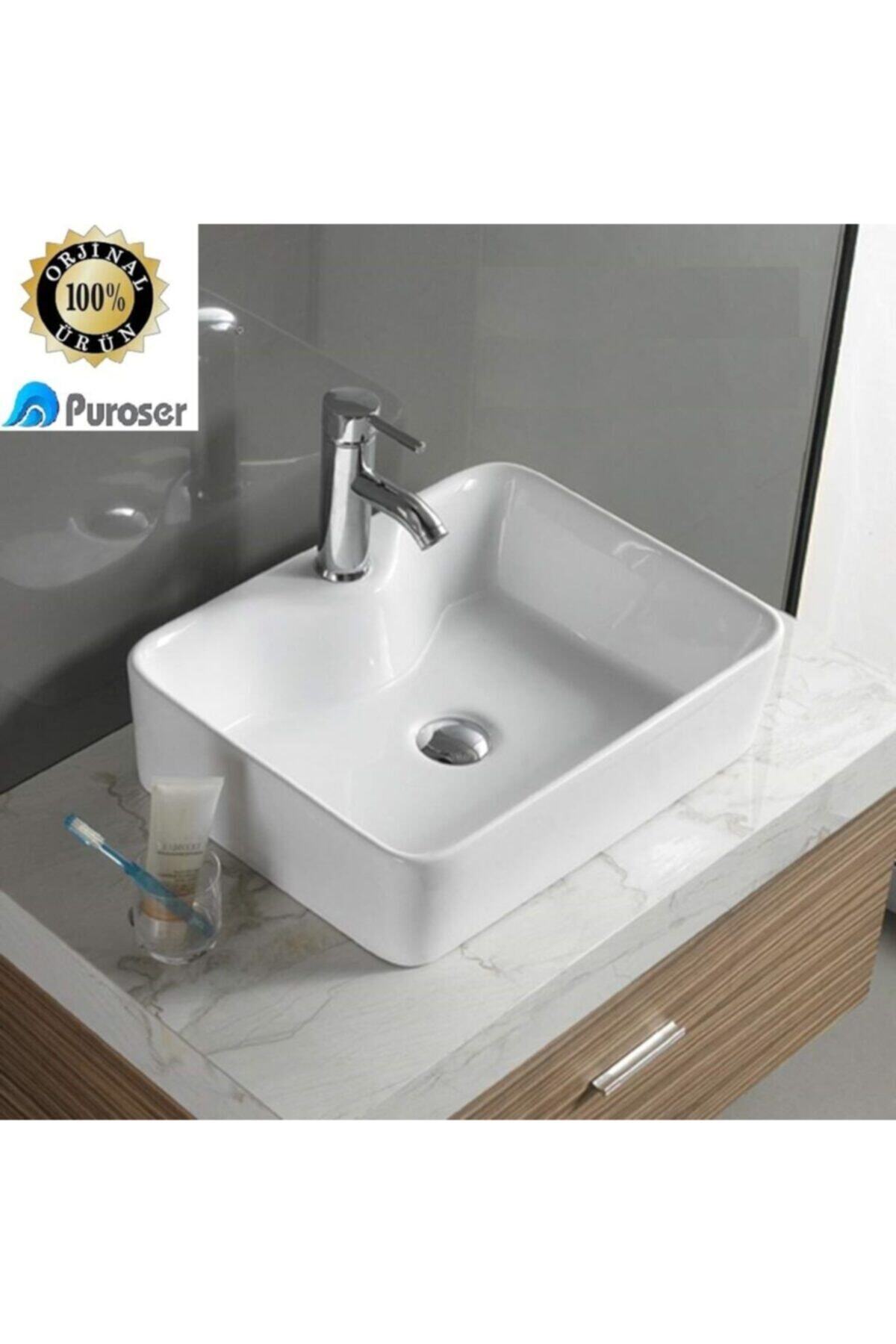 PUROSER Finike Tezgah Üstü Çanak Lavabo