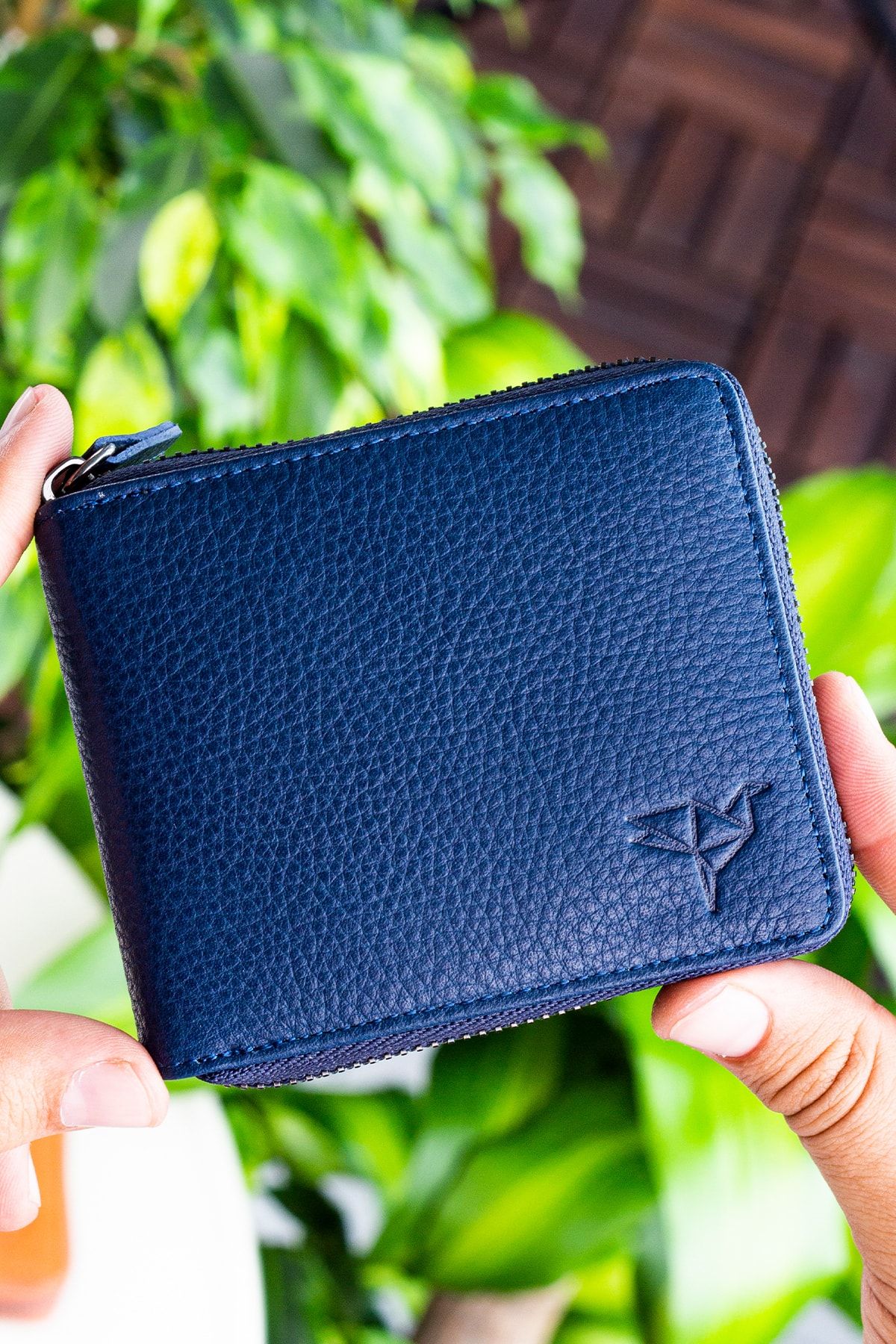 کیف پول مردانه و زنانه یونیسکس BLUE CAROLE ZIPPER LOCKED WALLET Garbalia