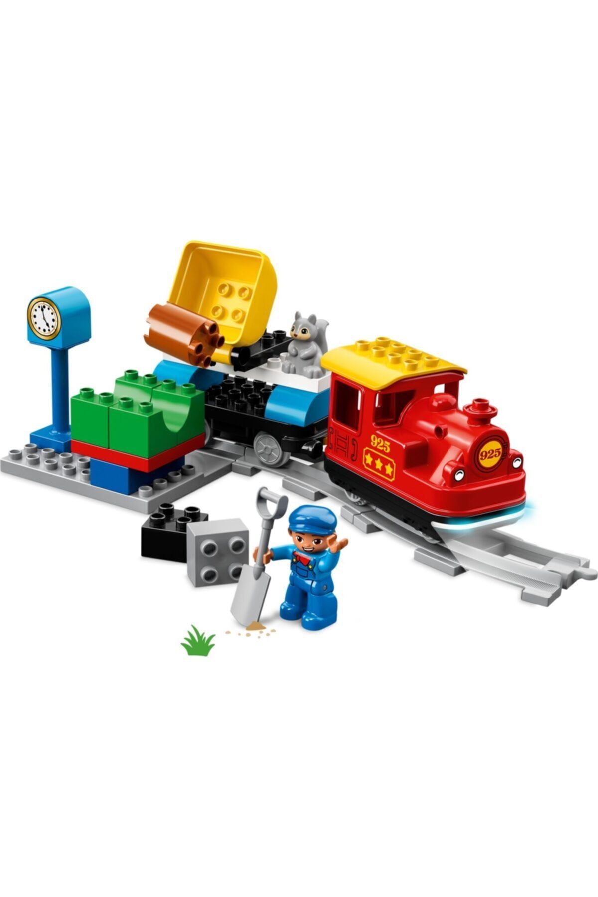 LEGO-Duplo 10874 Steam Train Construction Set, Light and Sound Rail Set Included 5