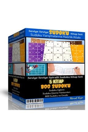 Seviye Seviye Spiralli Sudoku Kitap Seti 800 Seçilmiş Sudoku 923