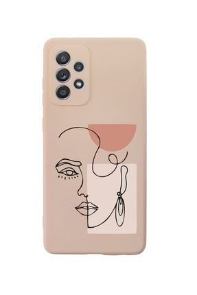 Samsung A52 Women Art Premium Silikonlu Pembe Telefon Kılıfı MCSAMA52LWMNARTBLCK