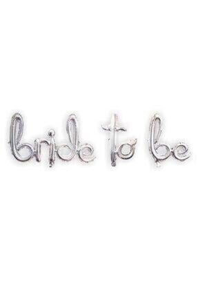 Bride To Be Bekarlığa Veda El Yazısı Folyo Balon Gümüş 5588895