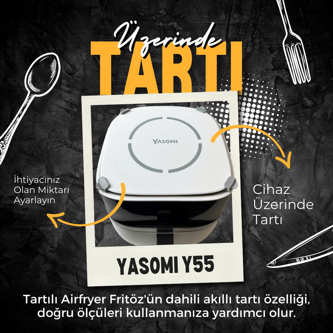 Yasomi Y55 Airfryer Fritöz (Beyaz)