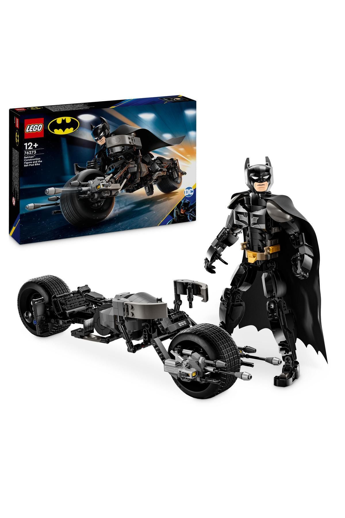 LEGO ® DC Batman™: фигурка Бэтмена и мотоцикл Bat-Pod 76273 — набор для детей от 12 лет и старше (713 деталей)