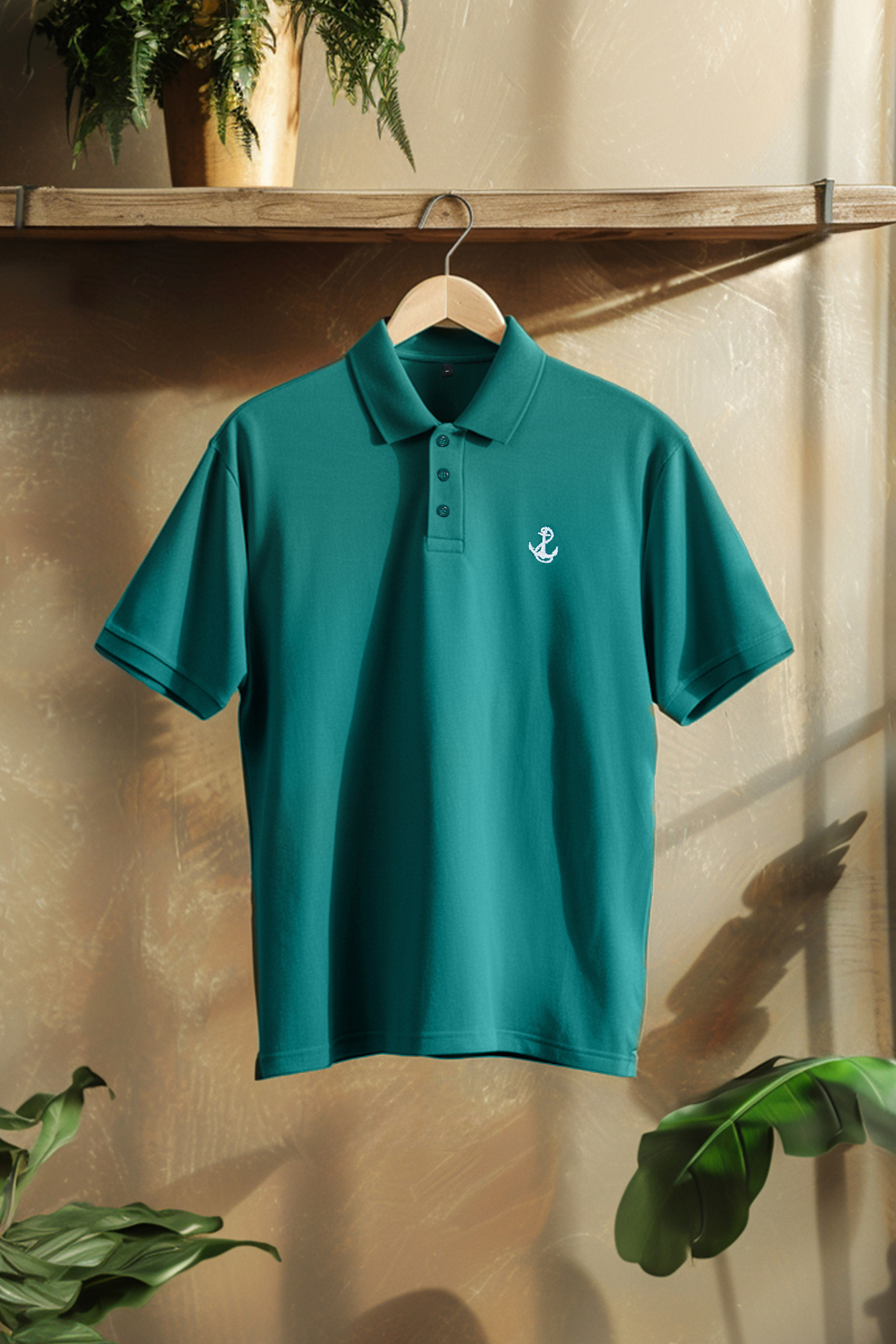 Trendyolmilla Man Zümrüt Yeşili Regular/Normal Kesim %100 Pamuklu Nakışlı Polo Yaka T-shirt TMNSS23PO00031