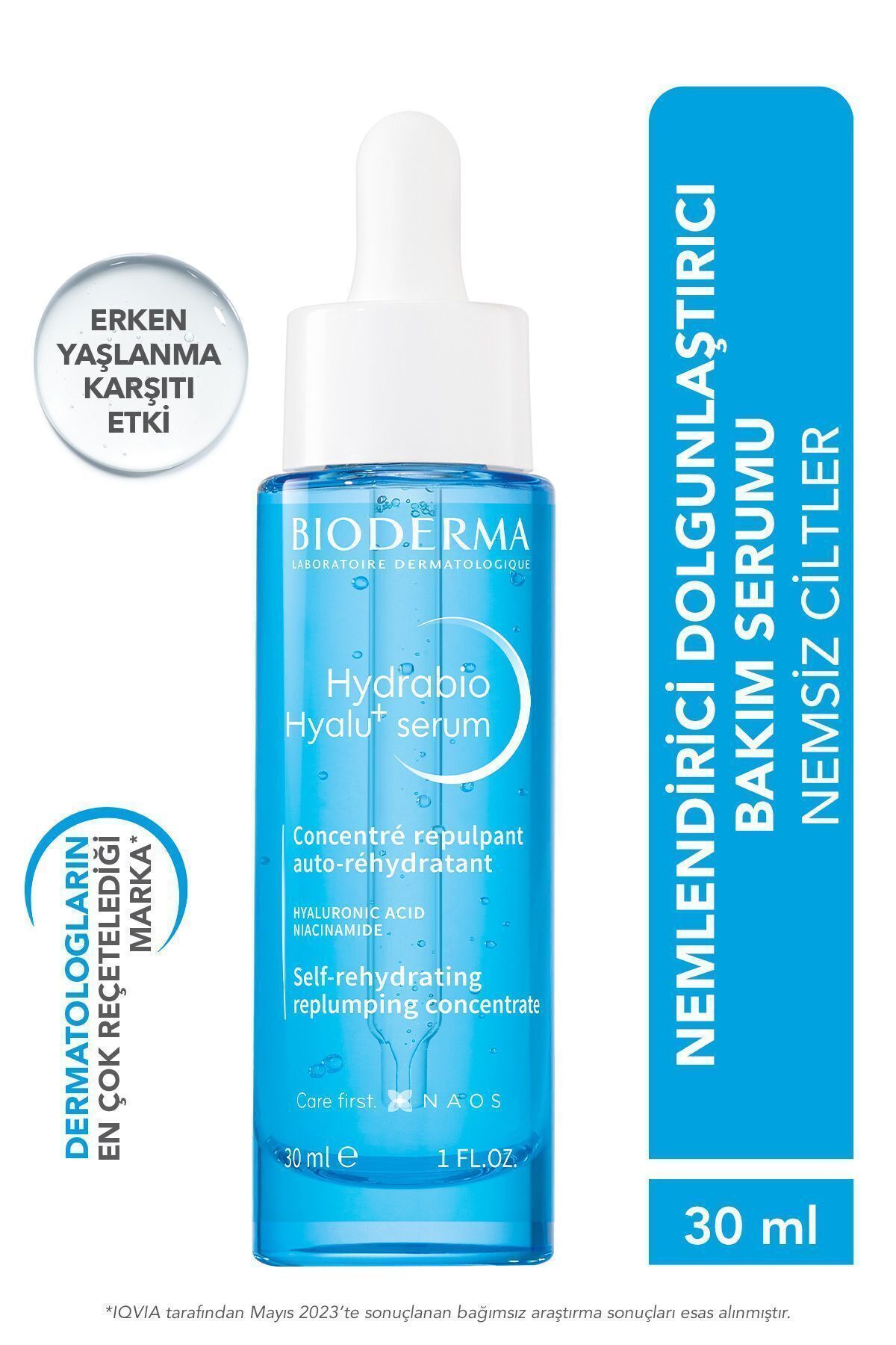 Bioderma Hydrabio Hyalu+ Сыворотка для лица Увлажняющая и антивозрастная с гиалуроновой кислотой 30 мл 1007189334