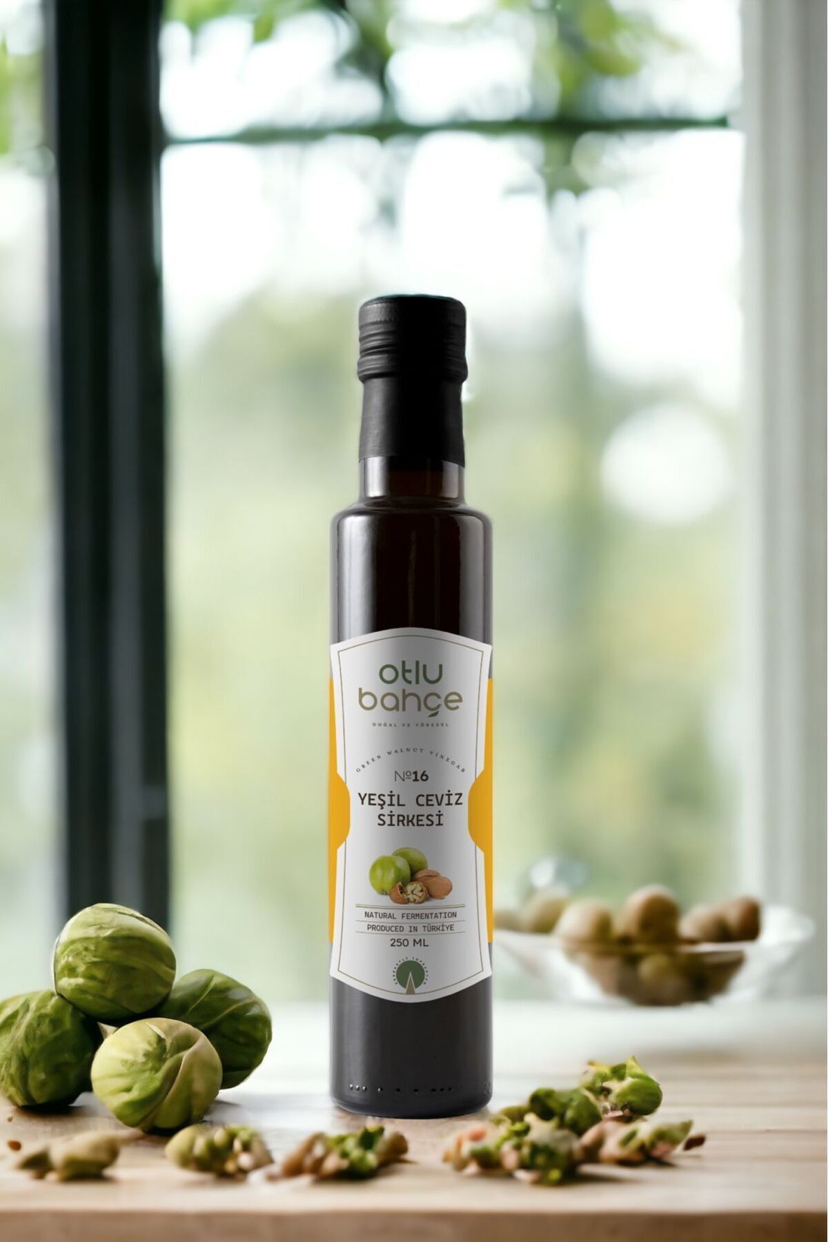 Yeşil Ceviz Sirkesi, Ceviz Sirkesi, Green Walnut Vinegar, Juglans Regia 250ml.