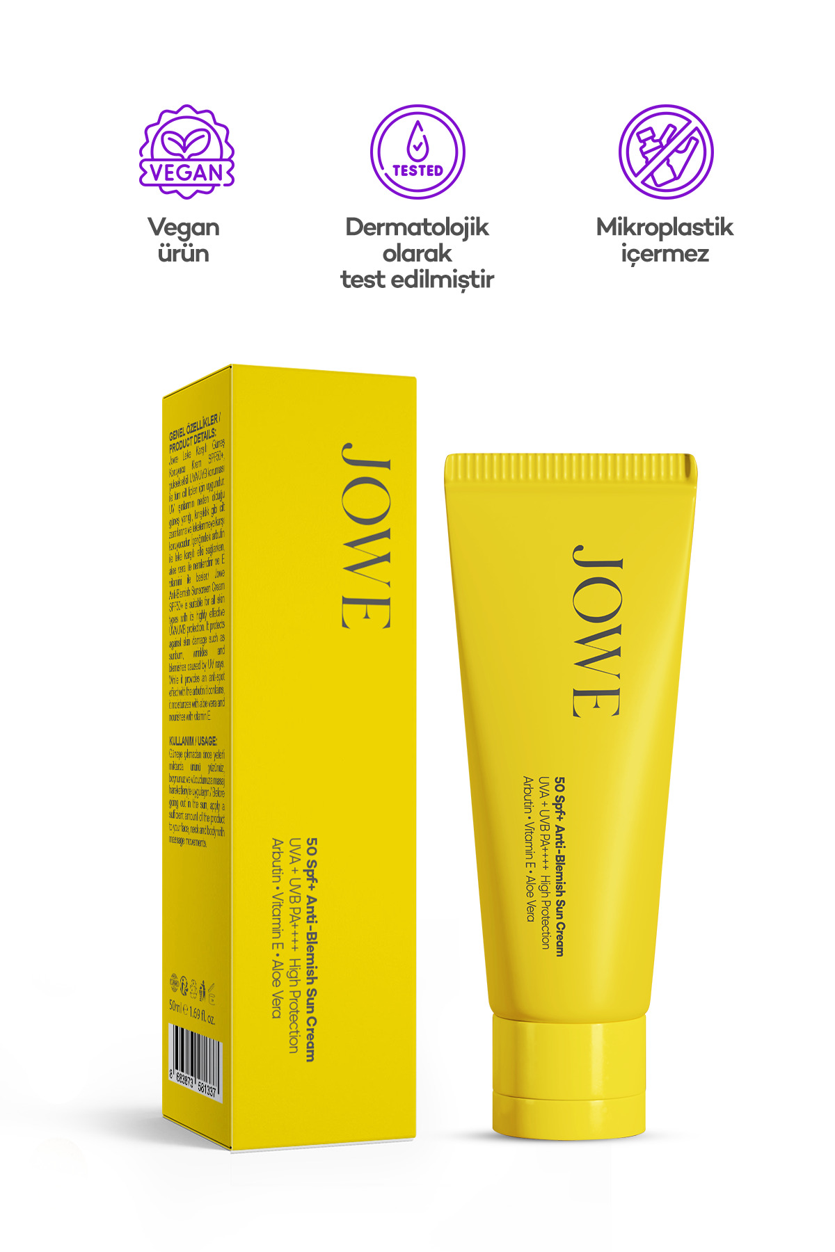 ضد آفتاب صورت   JOWE | LKGK-50ML اورجینال - تصویر 3