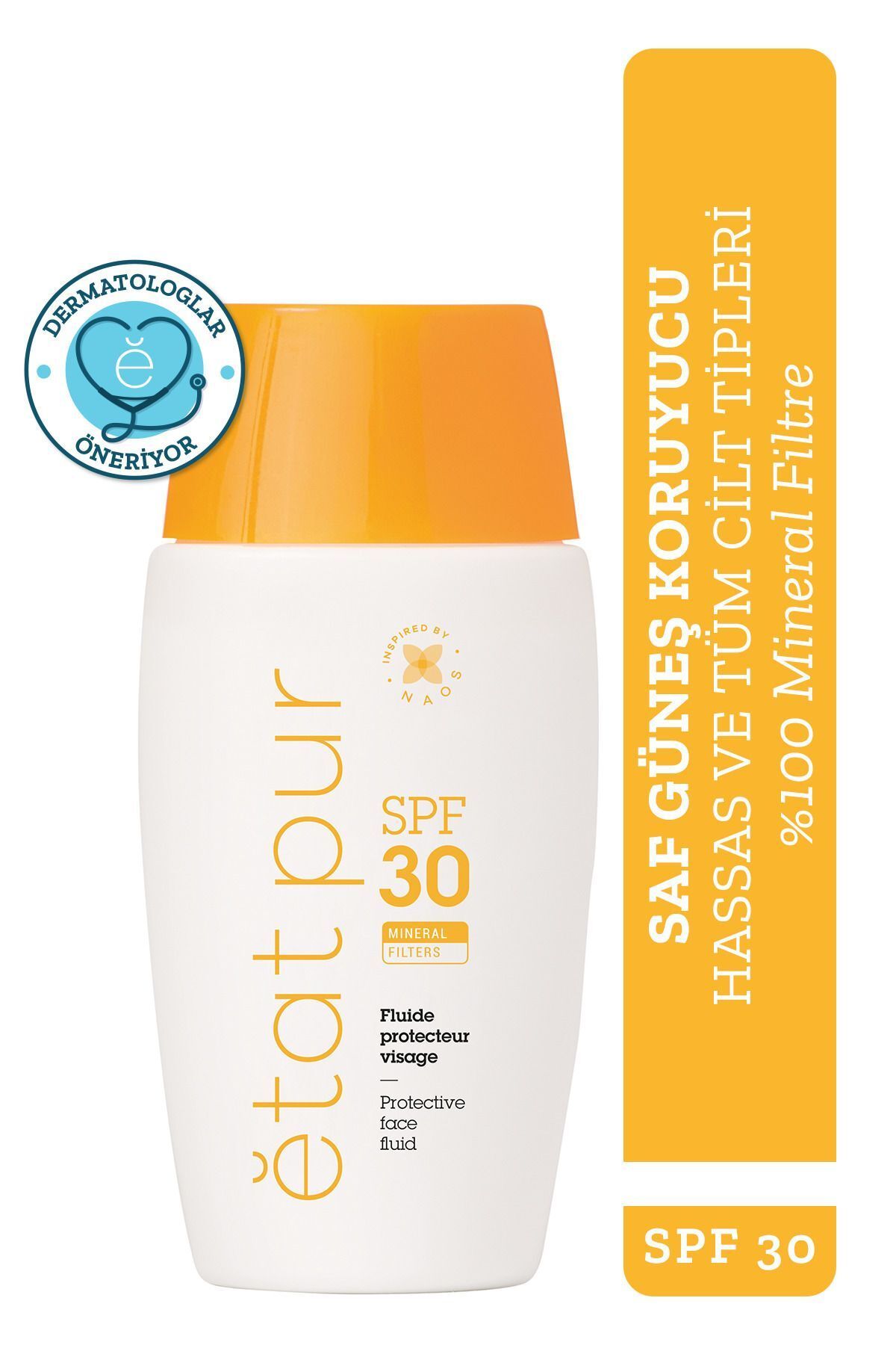 Etat Pur Protective Mineral Fluid Spf30 100% минеральный солнцезащитный крем для лица, 40 мл 3760201231043