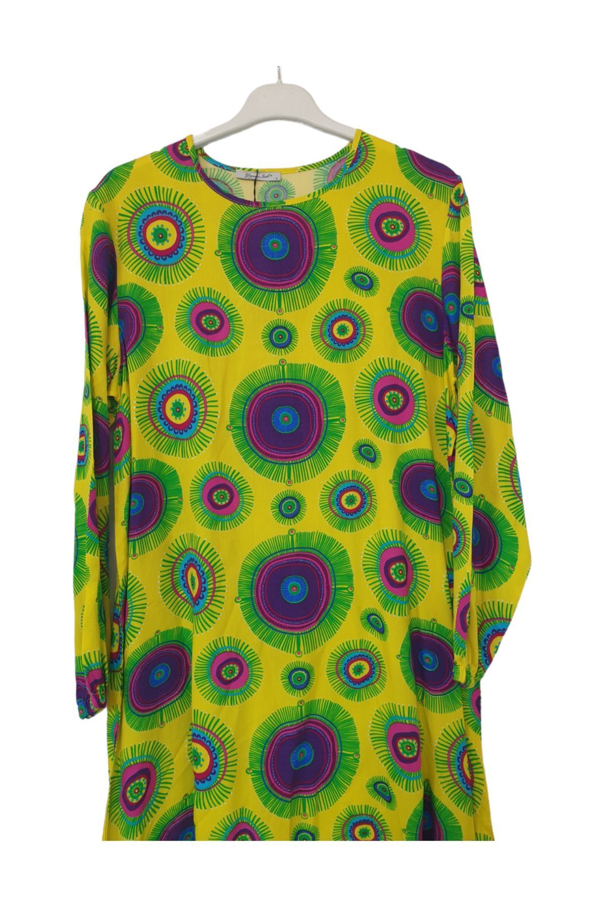 GGMM-Viscose Patterned TUNIC yellow 2