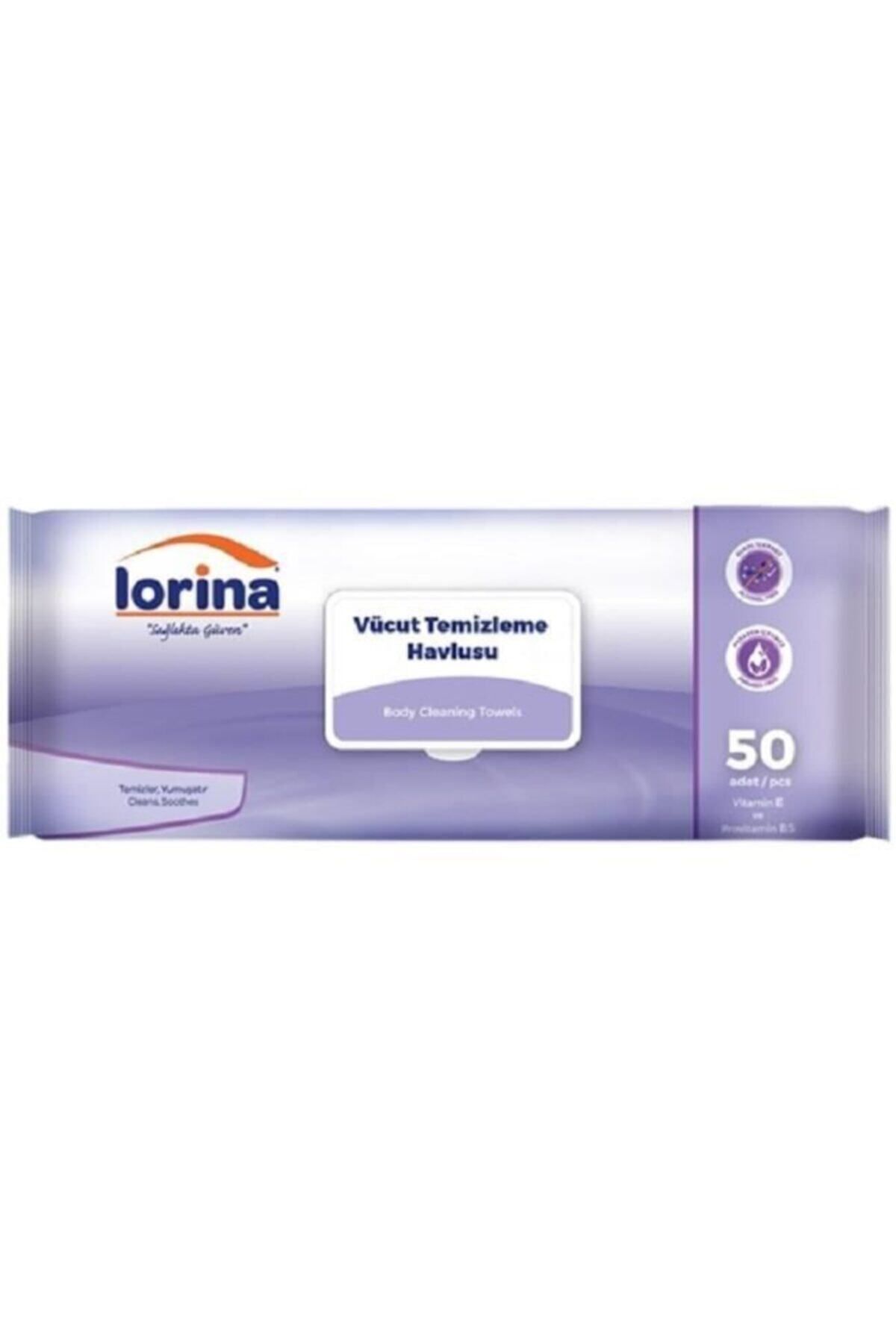 LORİNA Extra Geniş Vücut Temizleme Havlusu 50'li 2 Paket