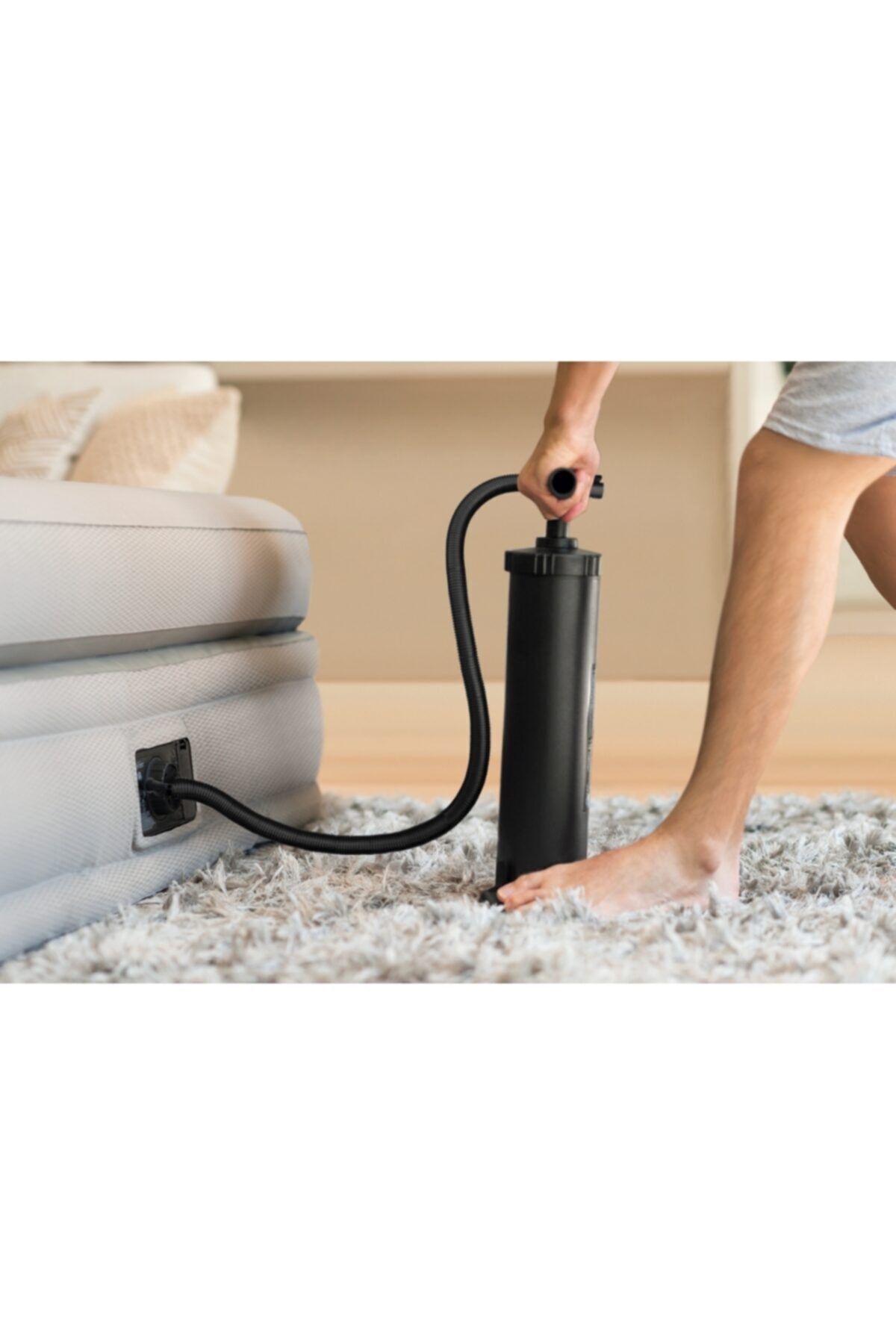 VARDEM OYUNCAK-68615 - 48 cm Large Size Inflator Pump - Inflatable and Life Buoy for Sea, Pool and Bed 3