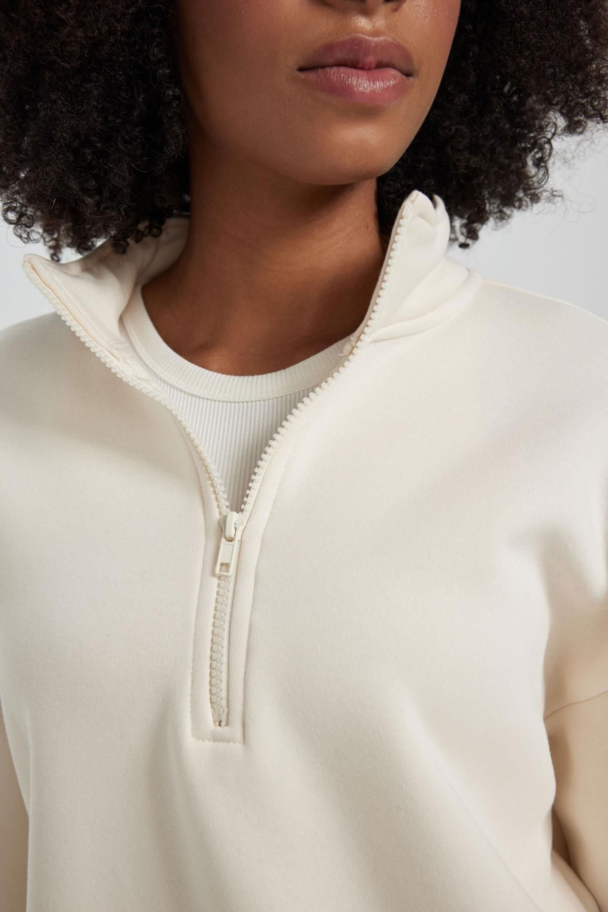 سویشرت زنانه دفاکتو | Y7162AZ23WN Defacto - Image 5