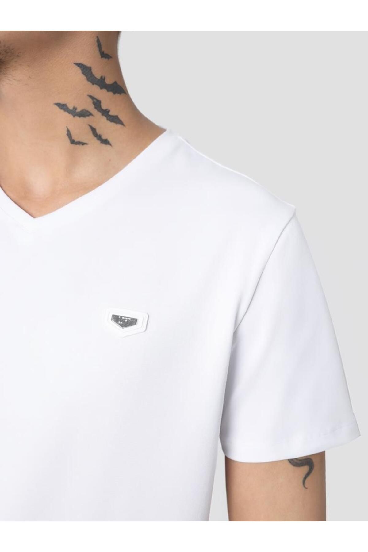 تی شرت سفید مردانه T shirt t به طور منظم متناسب با Loft
