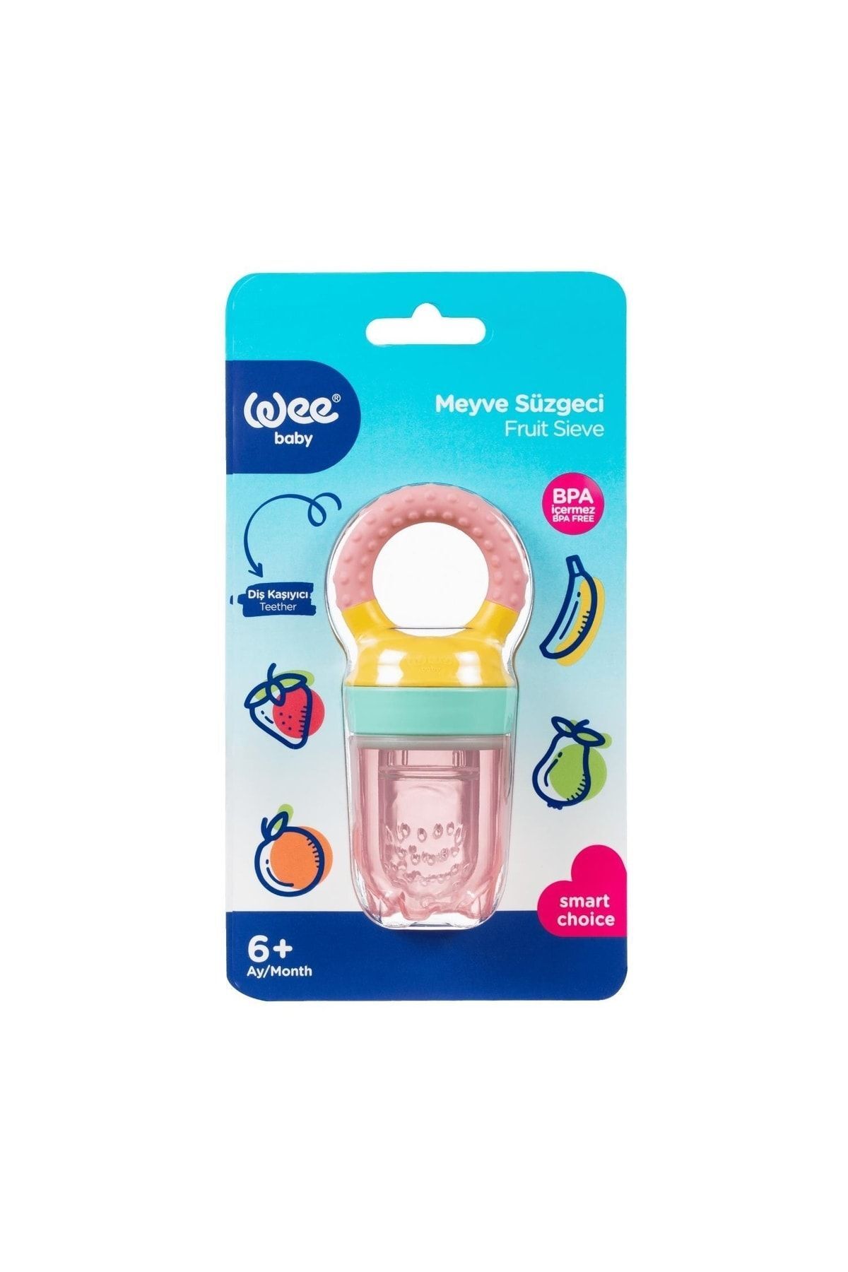 Wee Baby Meyve Süzgeci Seti (2'li Mor - Pembe) fotoğrafı 3 (önizleme)