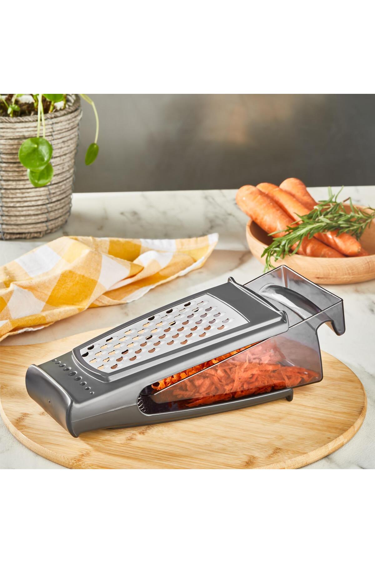 Mutfak Köşesi Grater Paslanmaz Çelik  Hazneli Rende